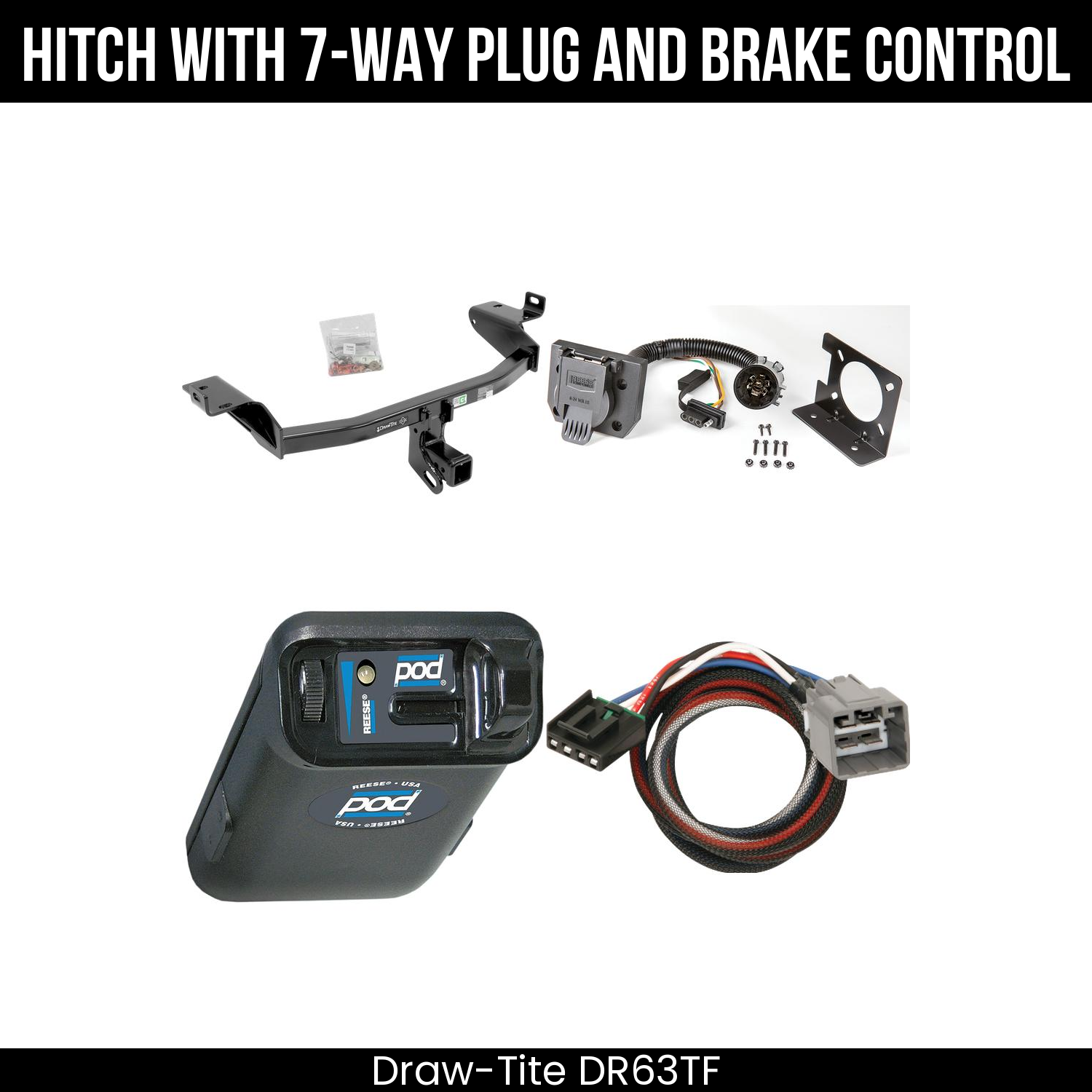 Trailer Hitch , 7-Way , Reese POD Brake Control
