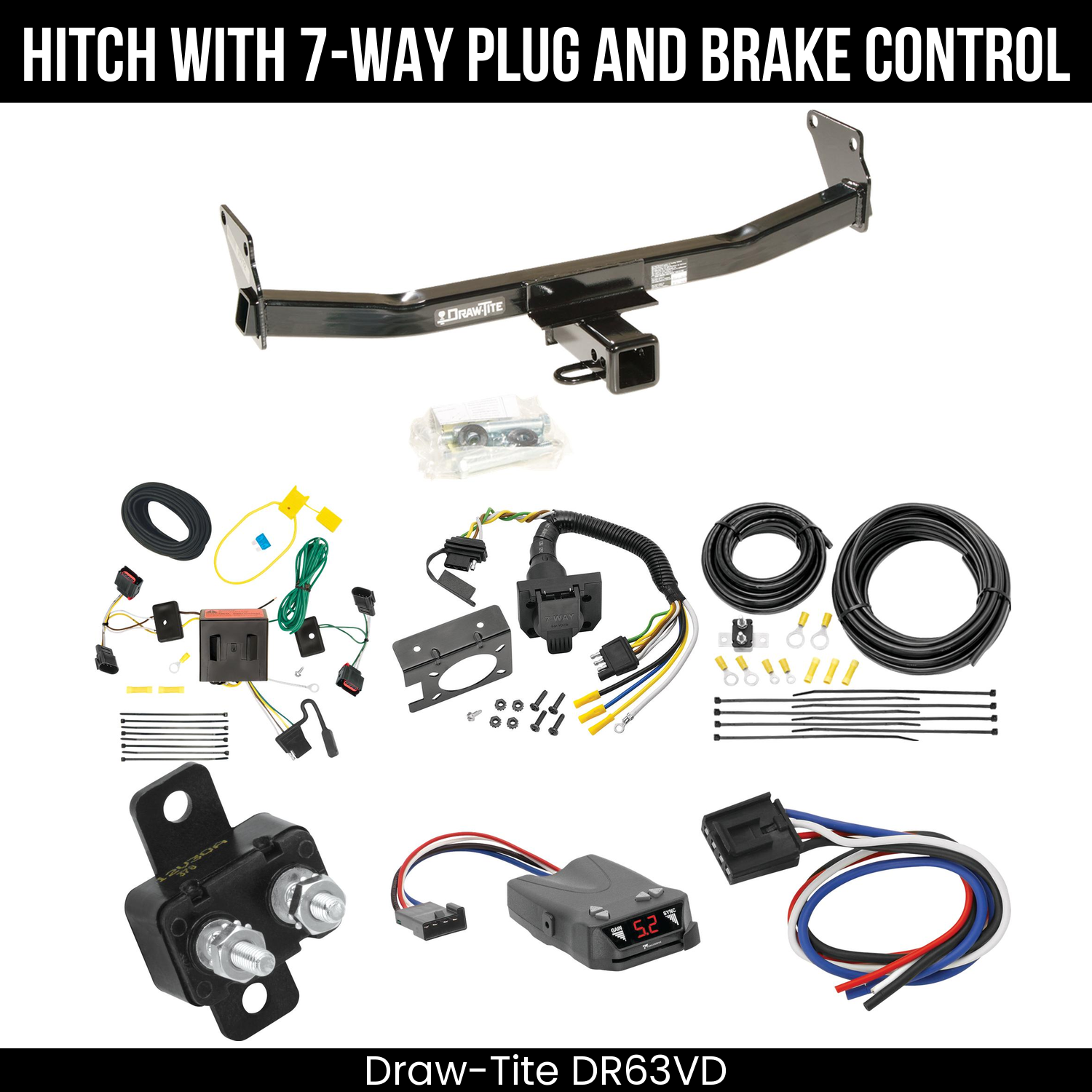 Trailer Hitch , 7-Way , Tekonsha Brakeman IV Brake Control