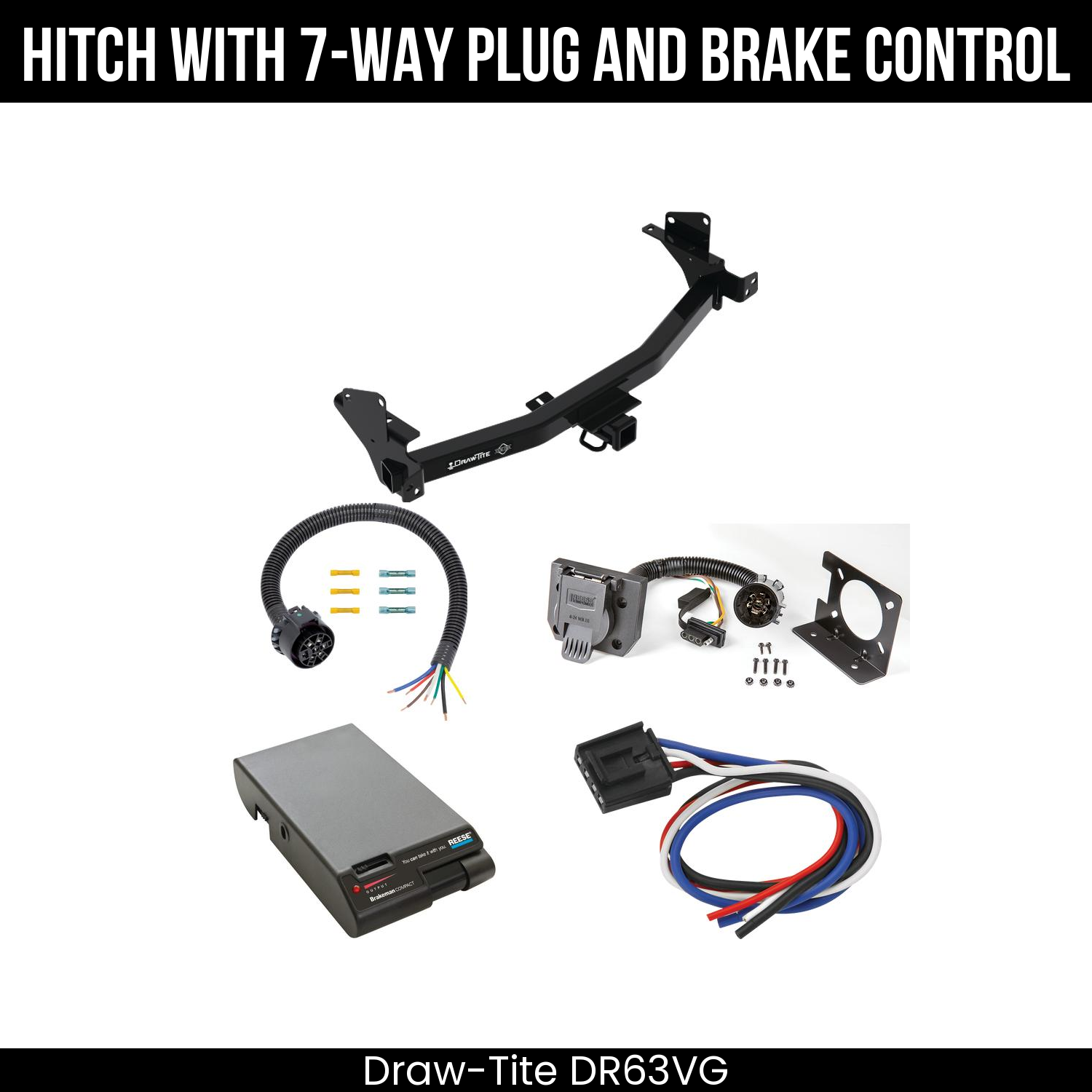 Trailer Hitch , 7-Way , Reese Brakeman Brake Control