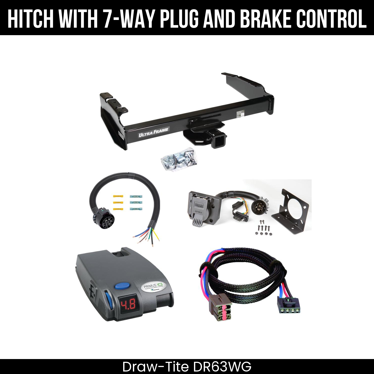 Trailer Hitch , 7-Way , Tekonsha Primus IQ Brake Control