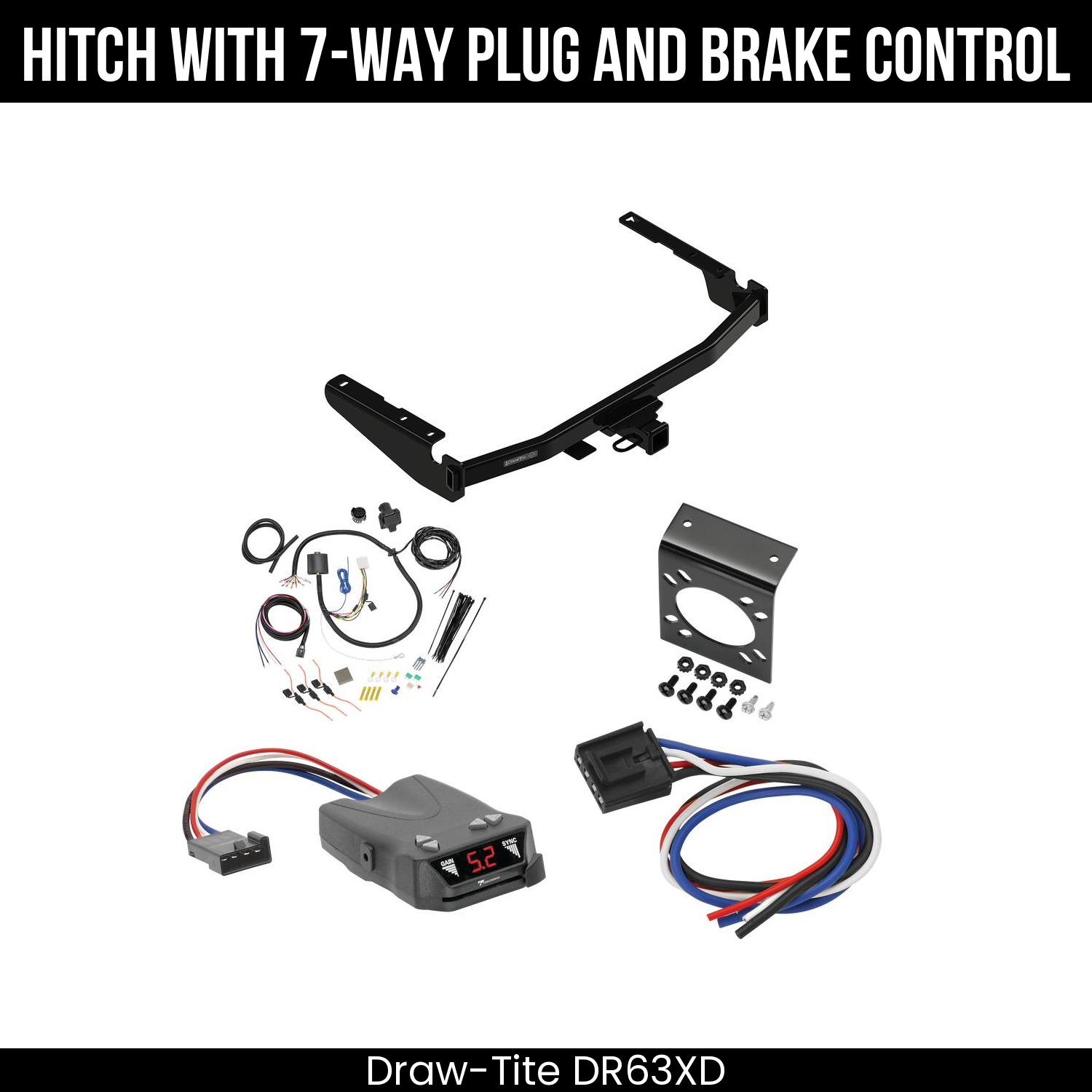 Trailer Hitch , 7-Way , Tekonsha Brakeman IV Brake Control