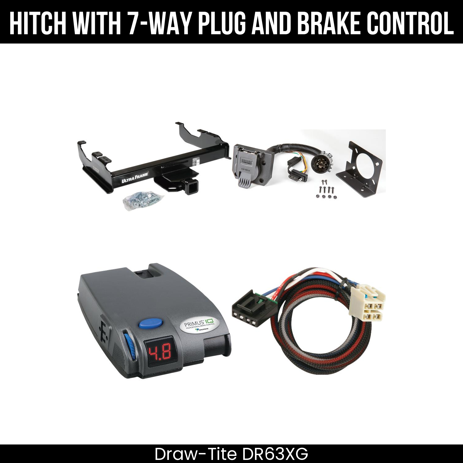 Trailer Hitch , 7-Way , Tekonsha Primus IQ Brake Control
