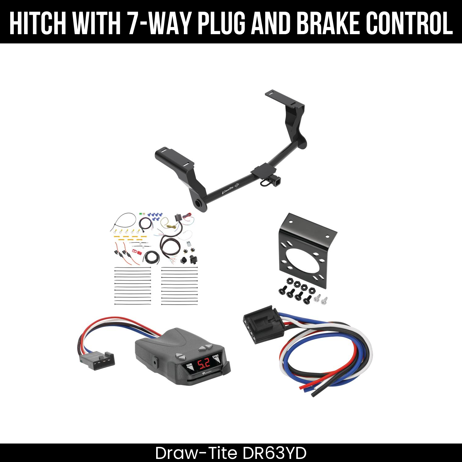 Trailer Hitch , 7-Way , Tekonsha Brakeman IV Brake Control