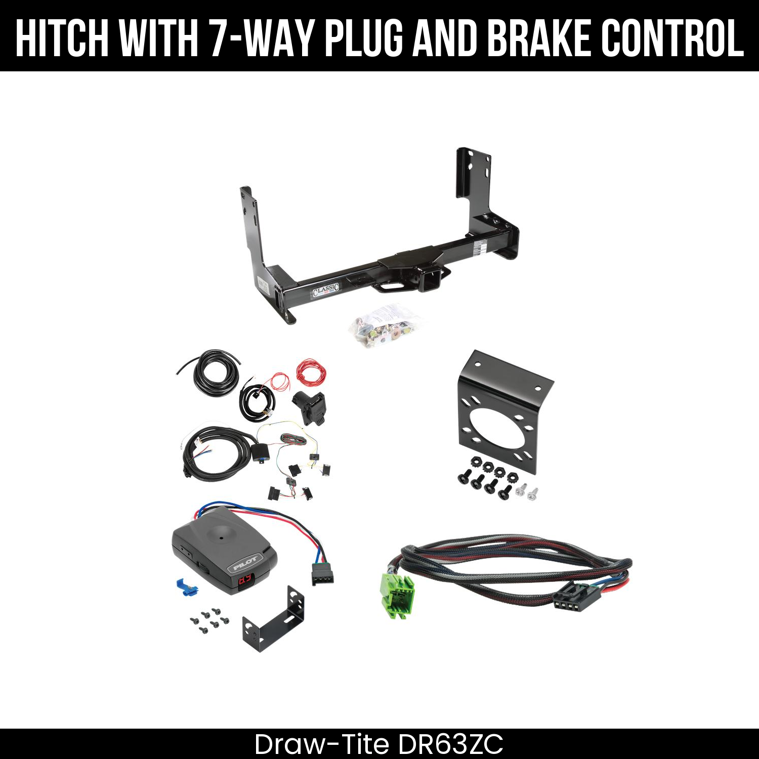 Trailer Hitch , 7-Way , Pro Series Pilot Brake Control