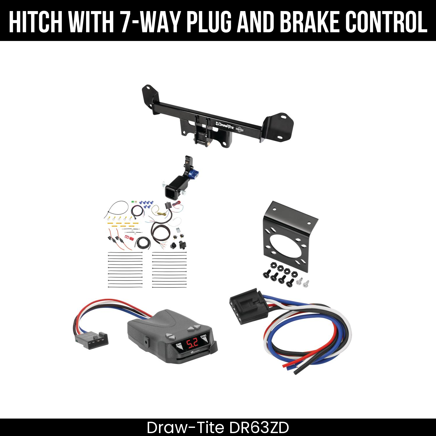 Trailer Hitch , 7-Way , Tekonsha Brakeman IV Brake Control