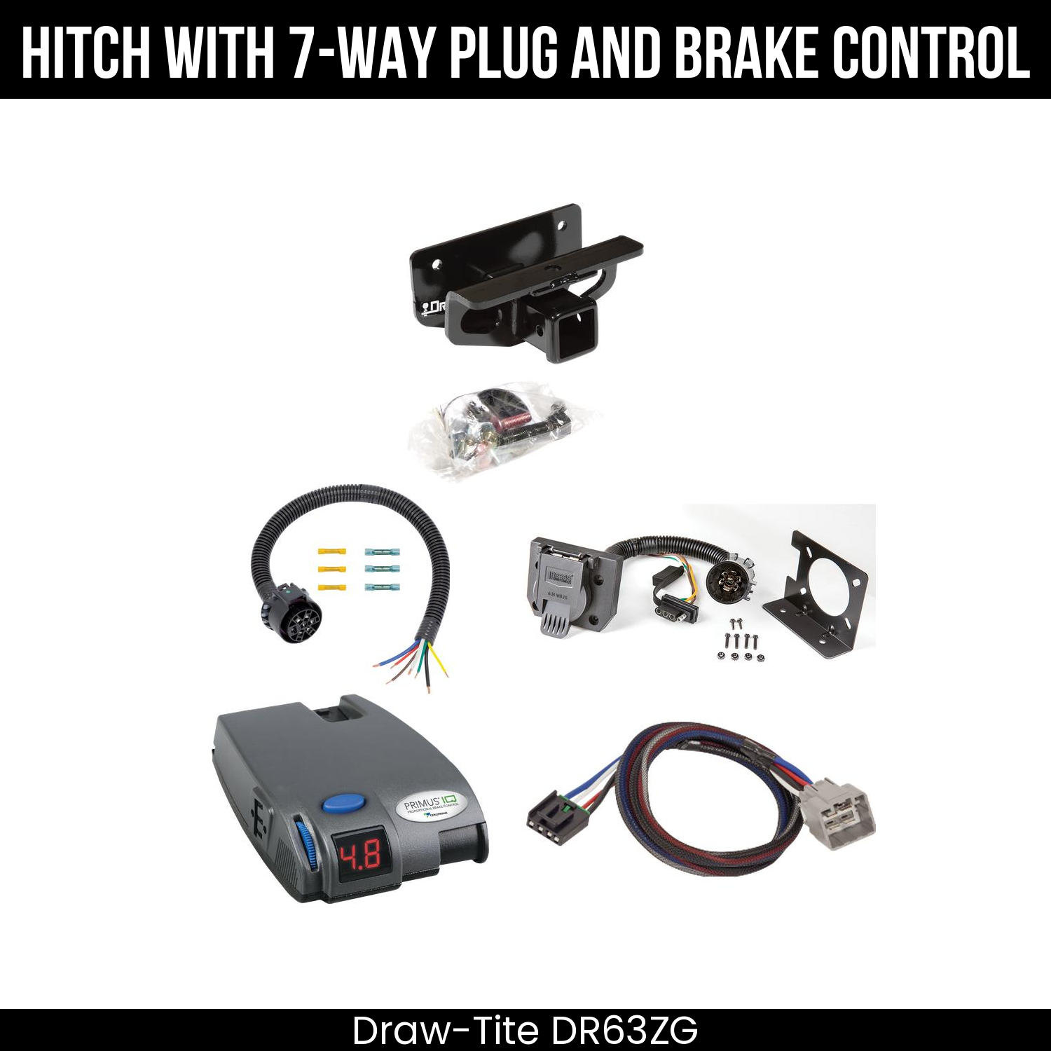 Trailer Hitch , 7-Way , Tekonsha Primus IQ Brake Control