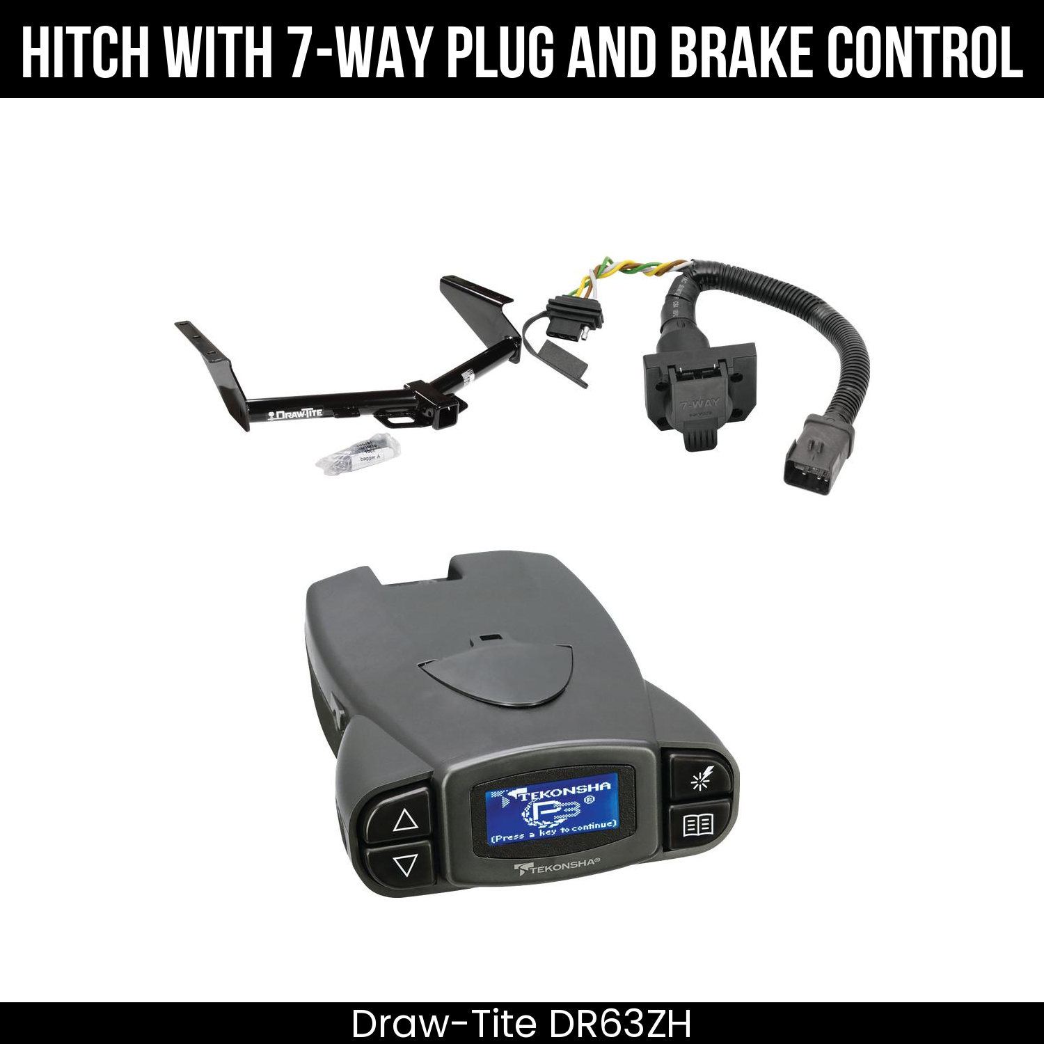 Trailer Hitch , 7-Way , Tekonsha Prodigy P3 Brake Control