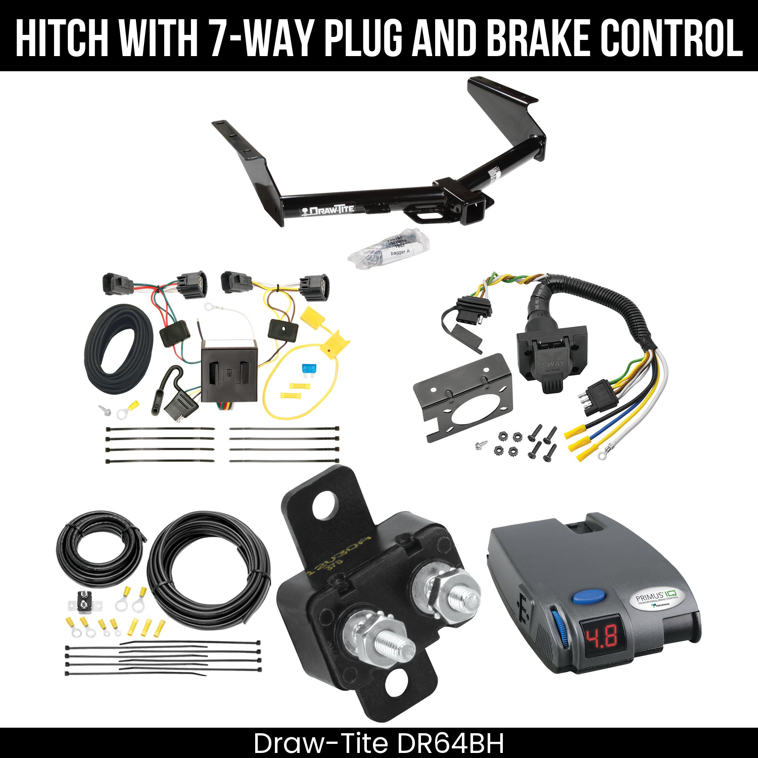 Trailer Hitch , 7-Way , Tekonsha Primus IQ Brake Control
