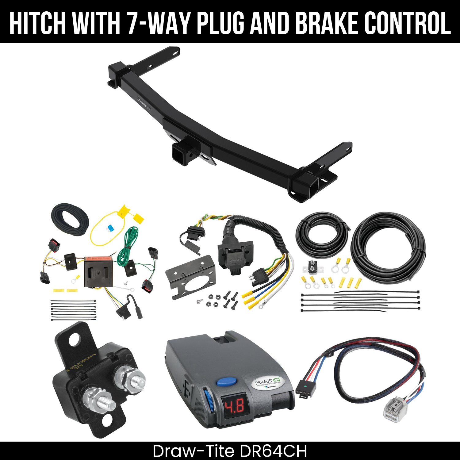 Trailer Hitch , 7-Way , Tekonsha Primus IQ Brake Control