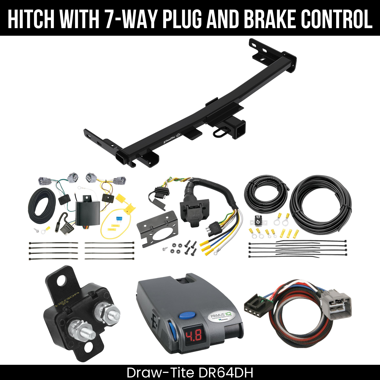 Trailer Hitch , 7-Way , Tekonsha Primus IQ Brake Control