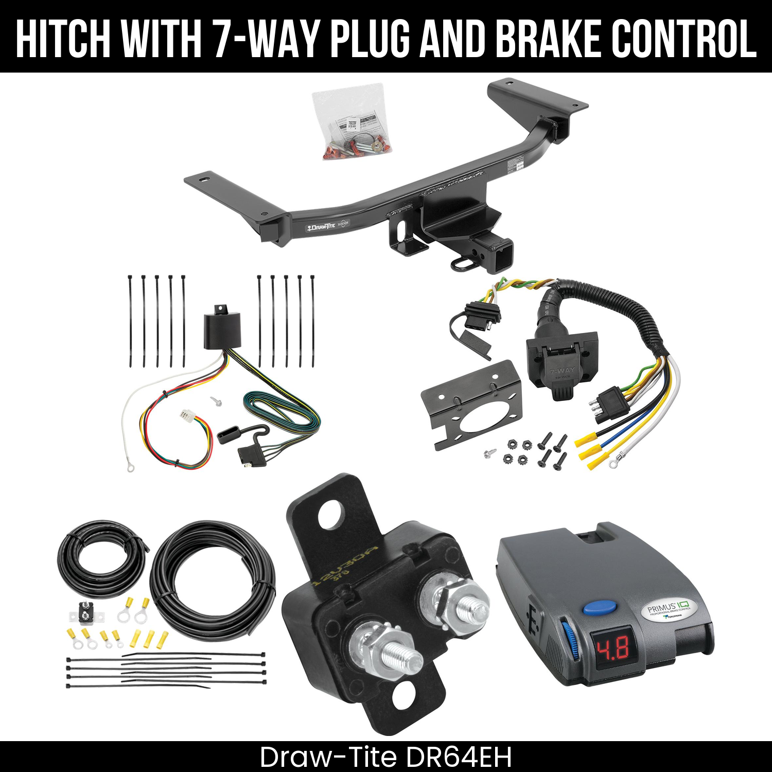 Trailer Hitch , 7-Way , Tekonsha Primus IQ Brake Control