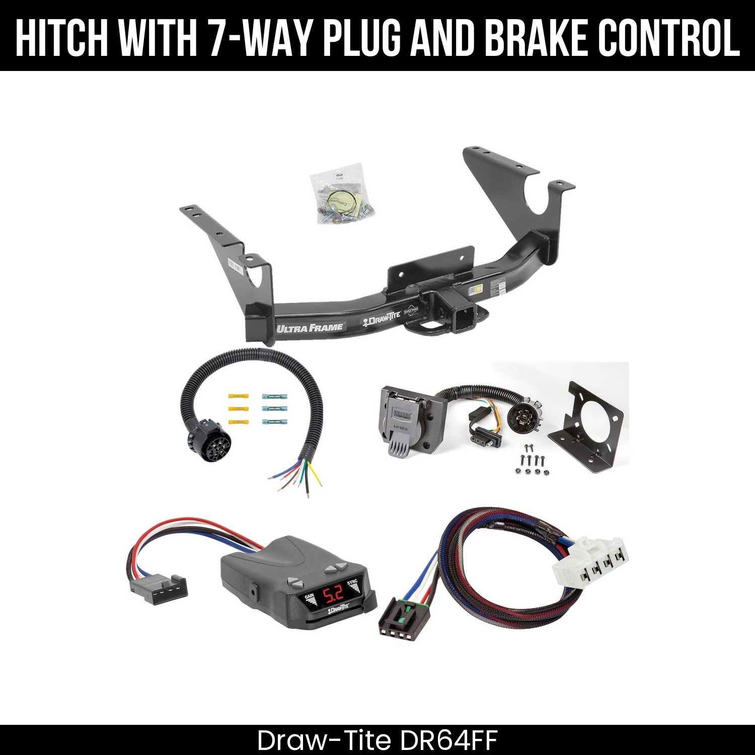 Trailer Hitch , 7-Way , Draw-Tite Activator IV Brake Control