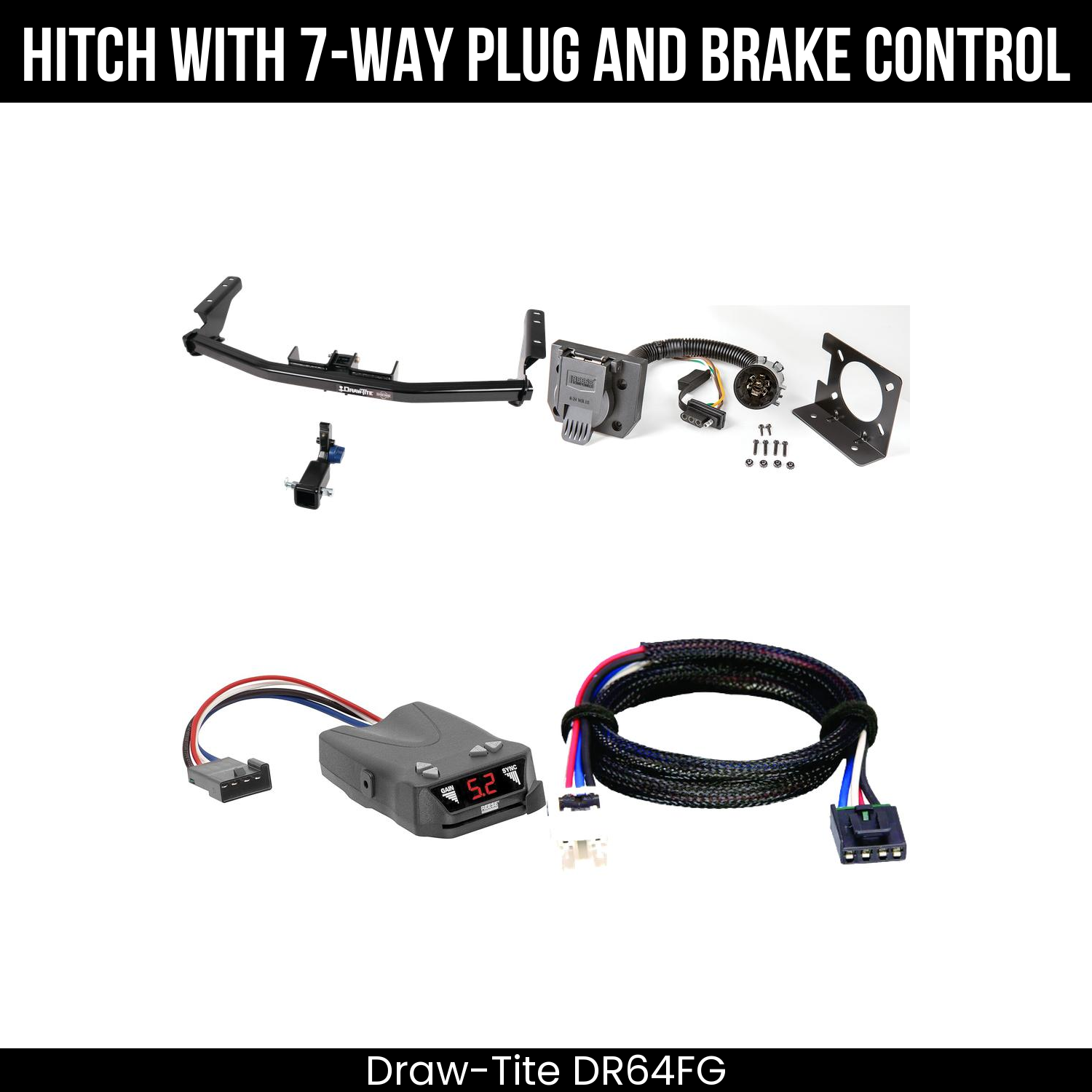 Trailer Hitch , 7-Way , Reese Brakeman IV Brake Control