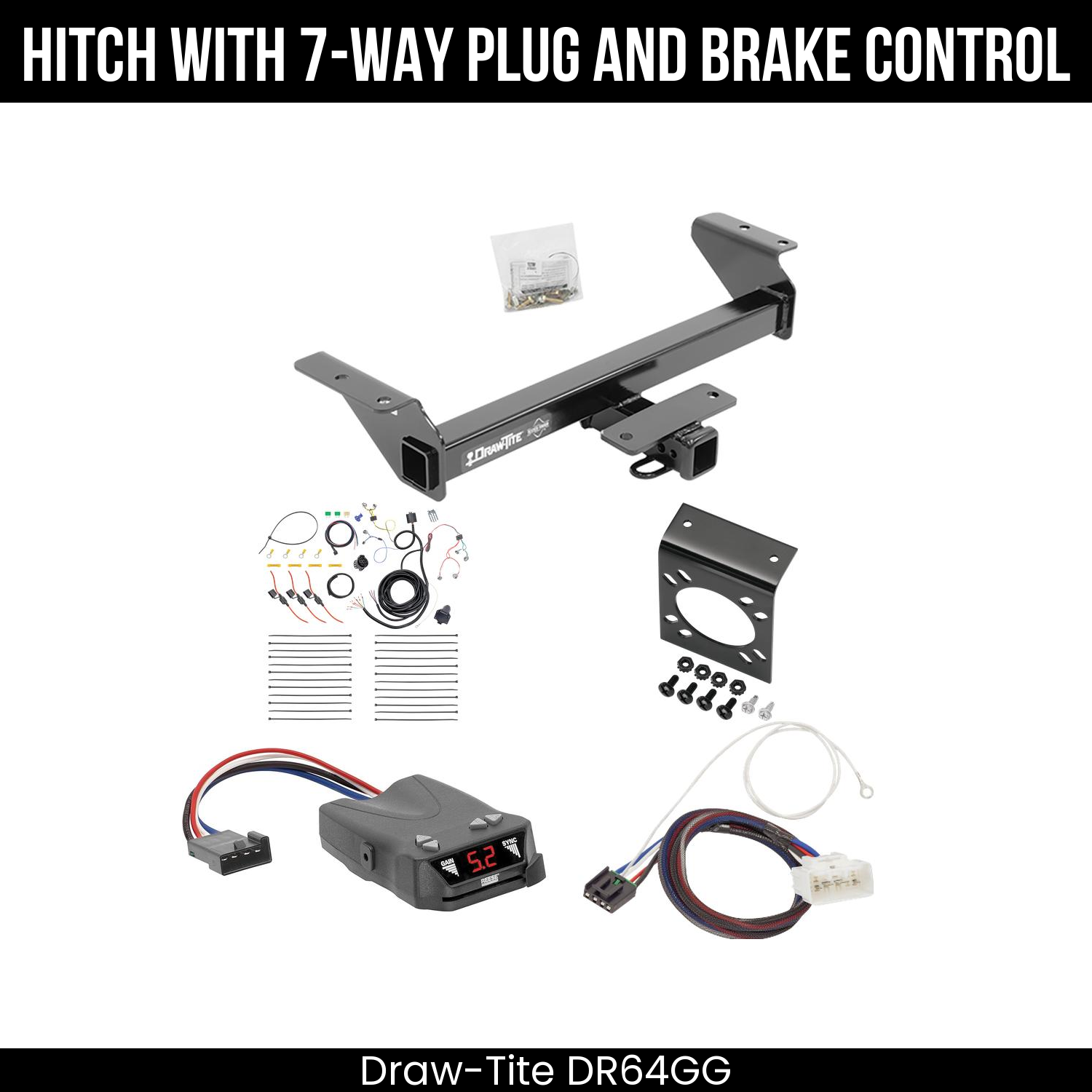 Trailer Hitch , 7-Way , Reese Brakeman IV Brake Control