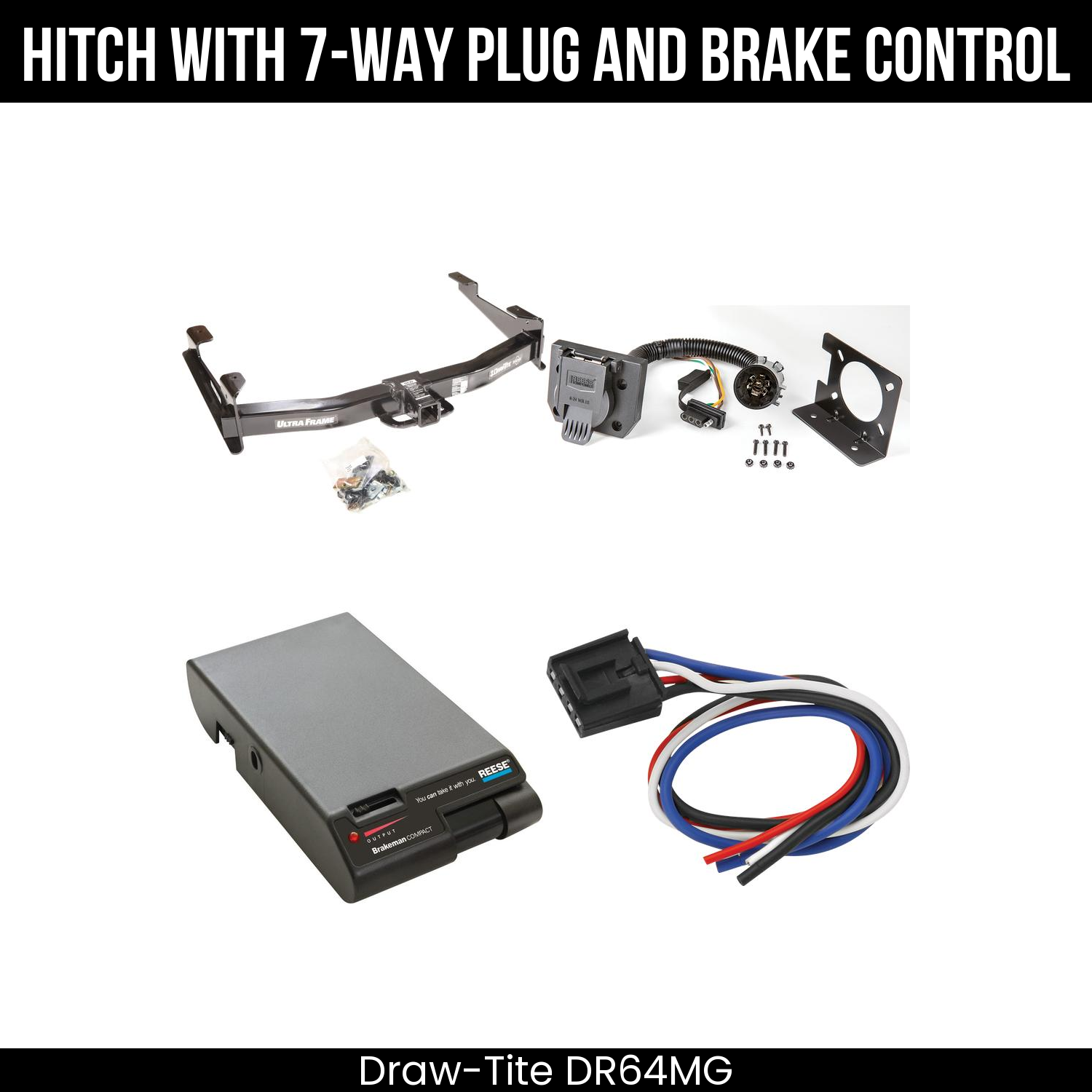 Trailer Hitch , 7-Way , Reese Brakeman Brake Control
