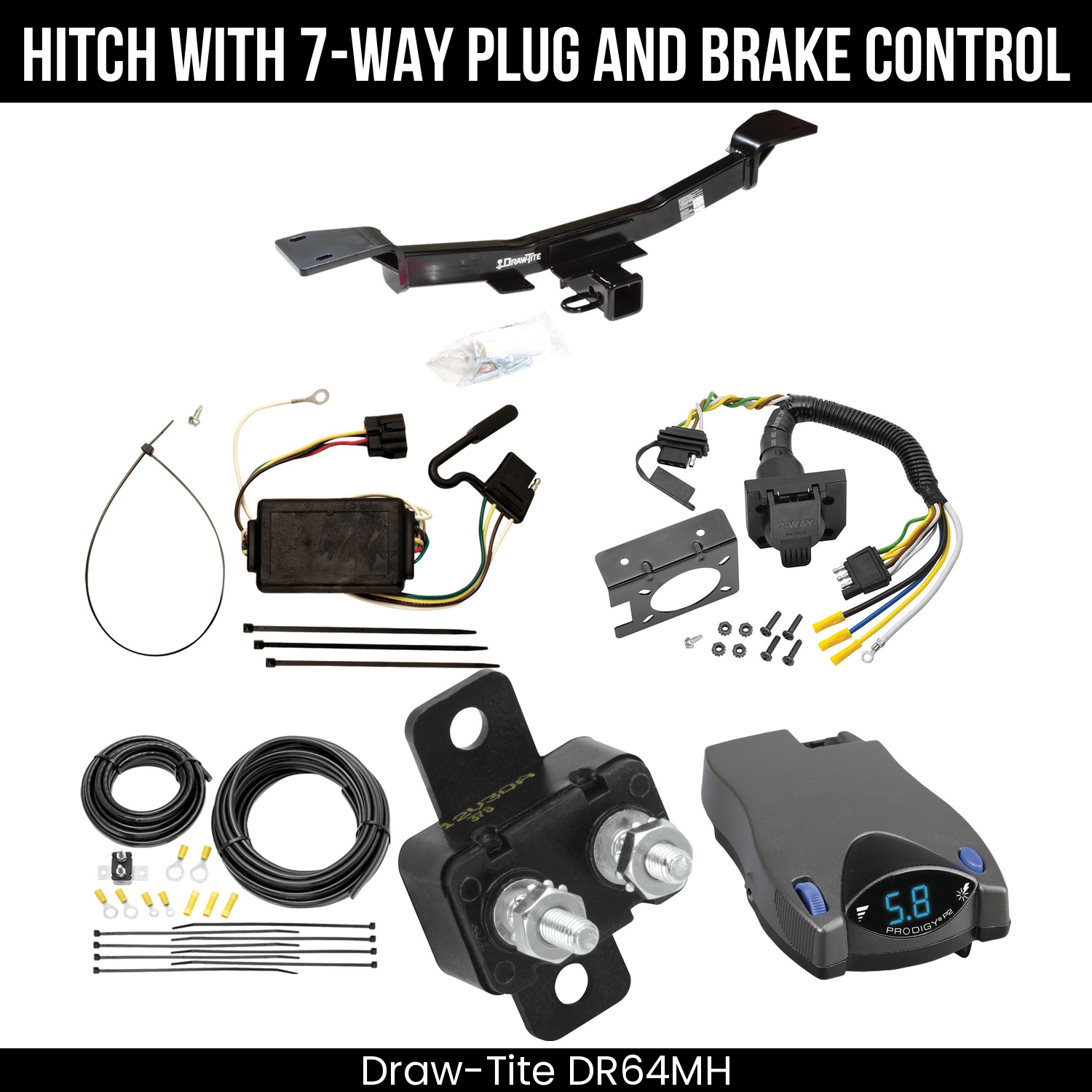 Trailer Hitch , 7-Way , Tekonsha Prodigy P2 Brake Control