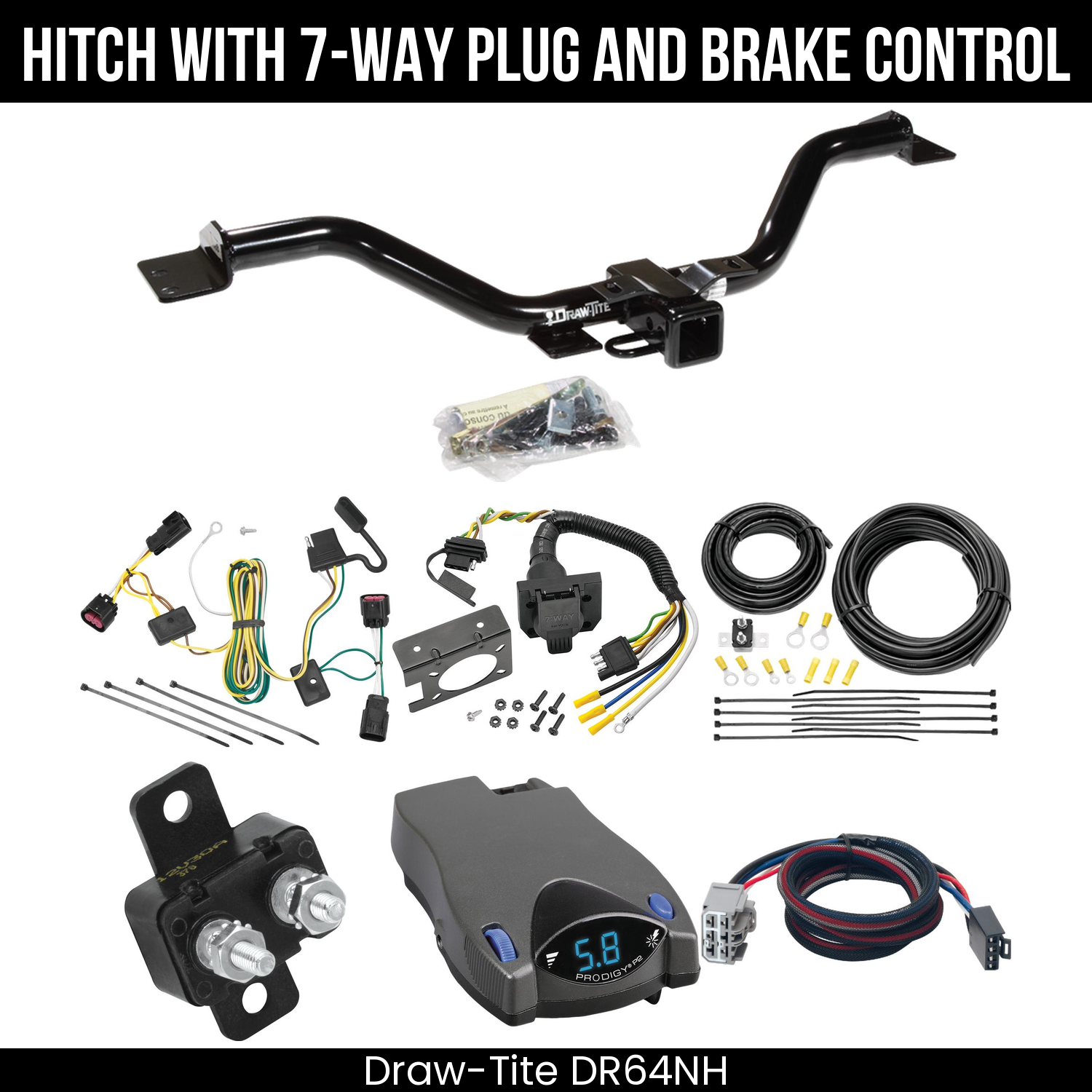 Trailer Hitch , 7-Way , Tekonsha Prodigy P2 Brake Control
