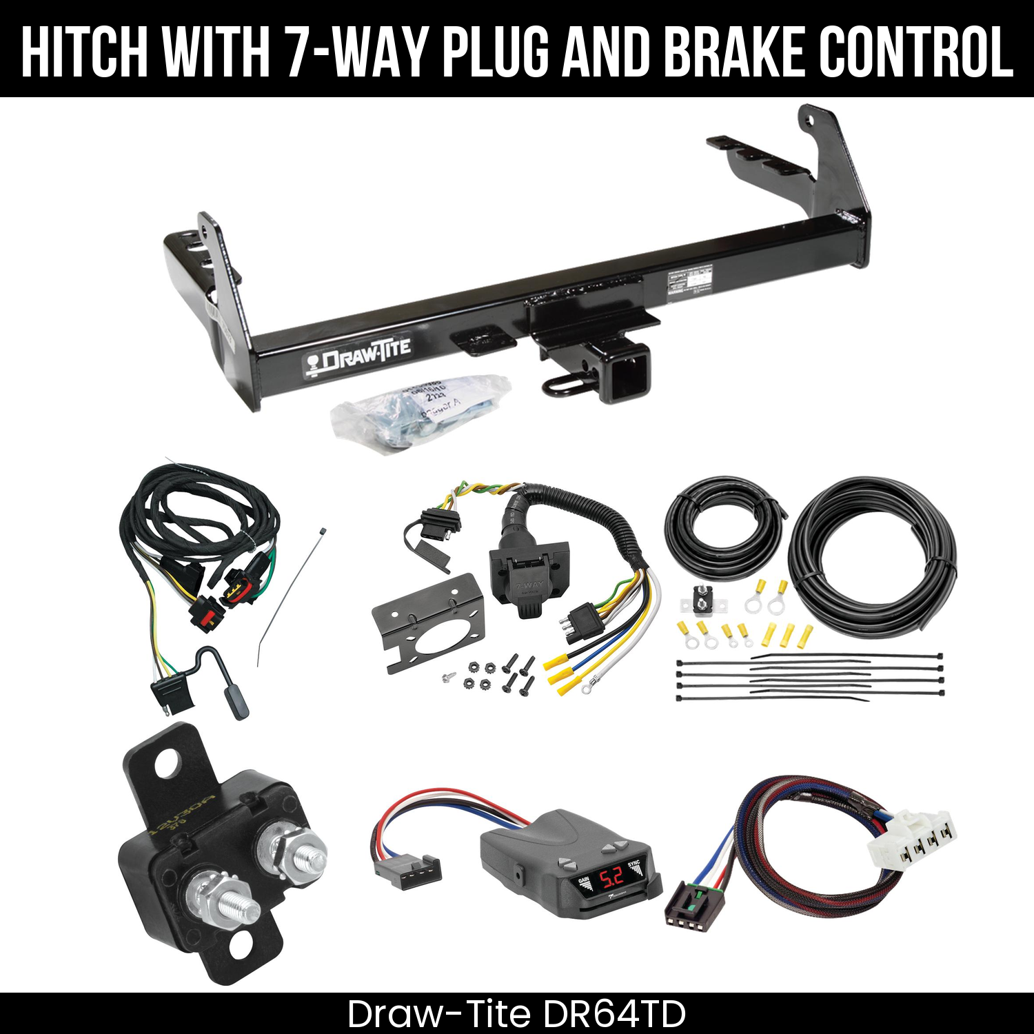 Trailer Hitch , 7-Way , Tekonsha Brakeman IV Brake Control