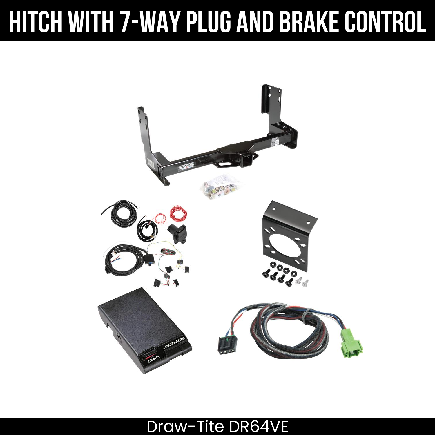 Trailer Hitch , 7-Way , Draw-Tite Activator Brake Control