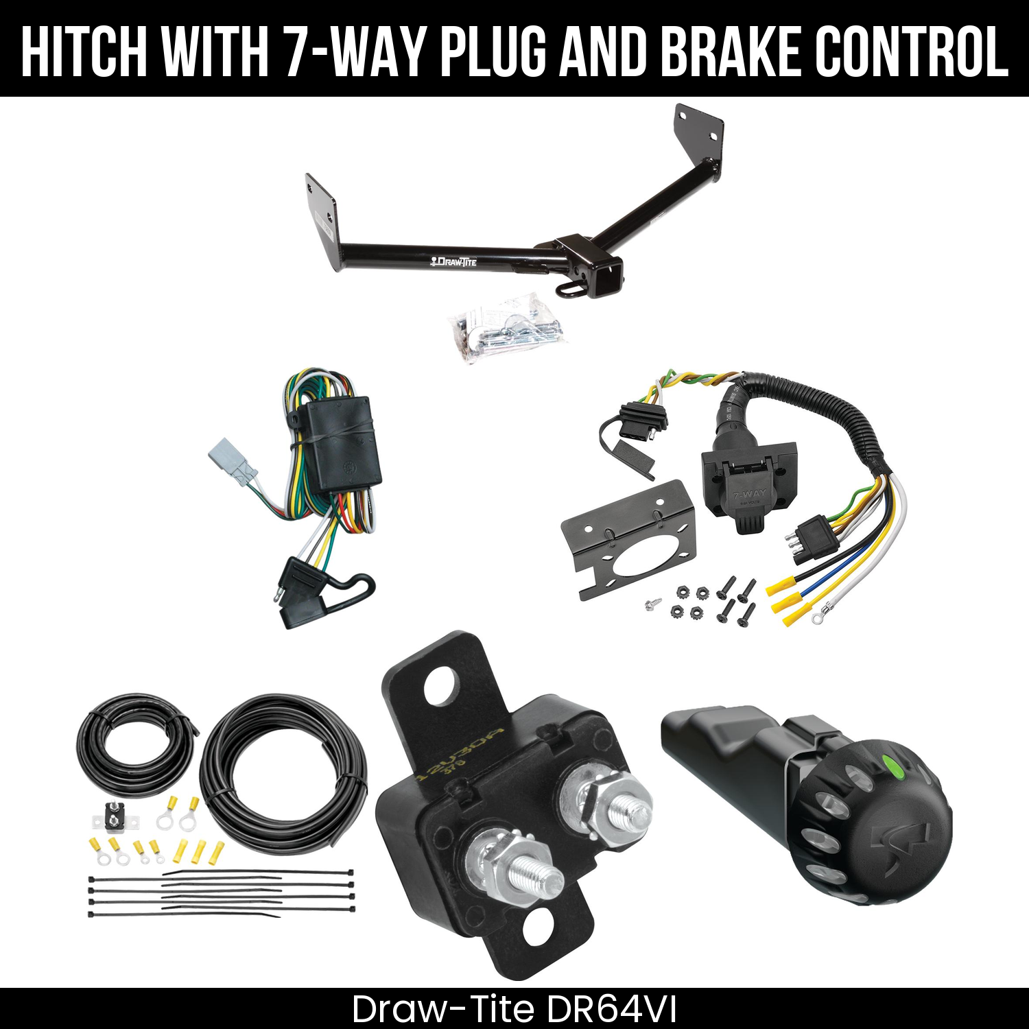 Draw Tite DR64VI Hitch With 7 Way Plug And Brake Control Bundle Featureimg