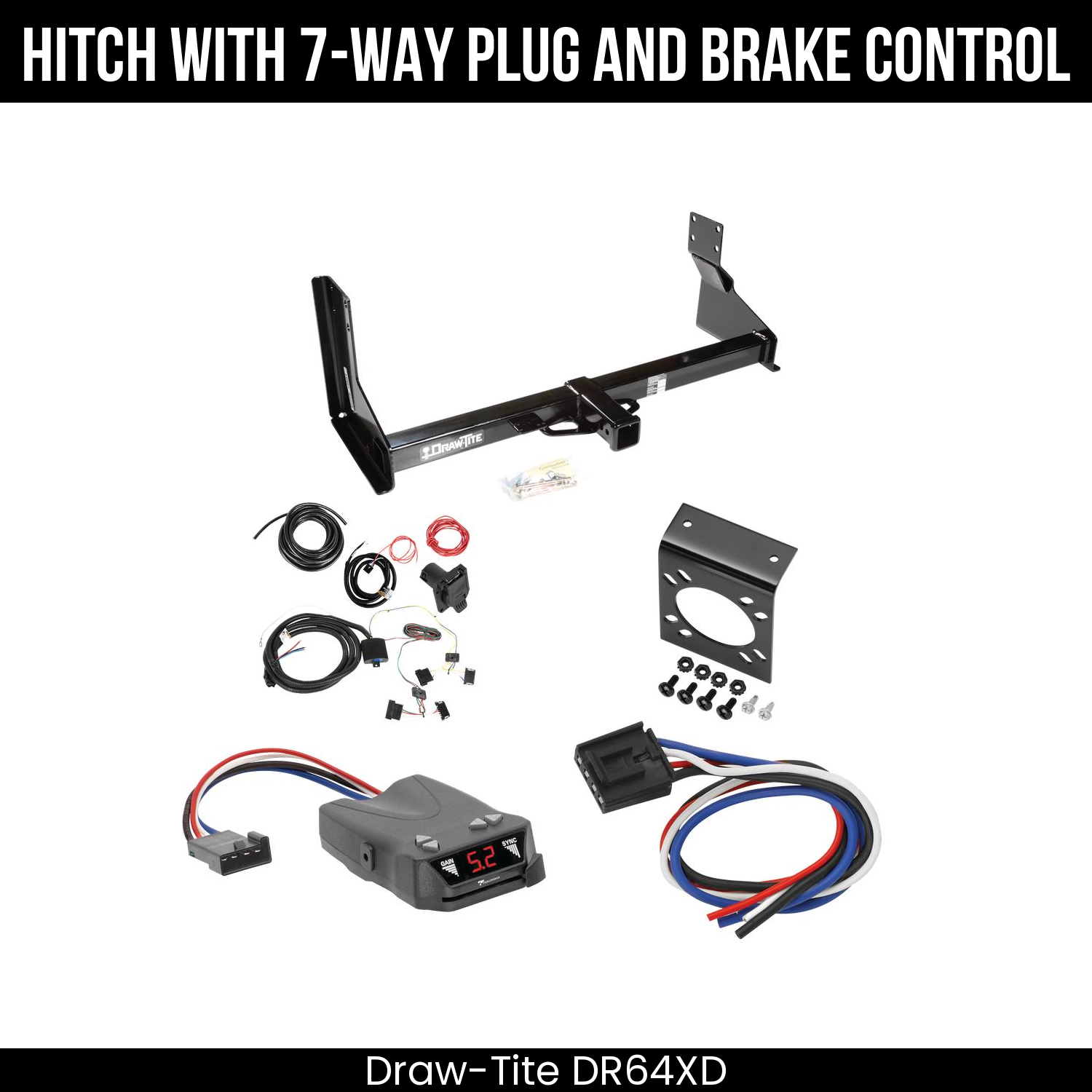 Trailer Hitch , 7-Way , Tekonsha Brakeman IV Brake Control