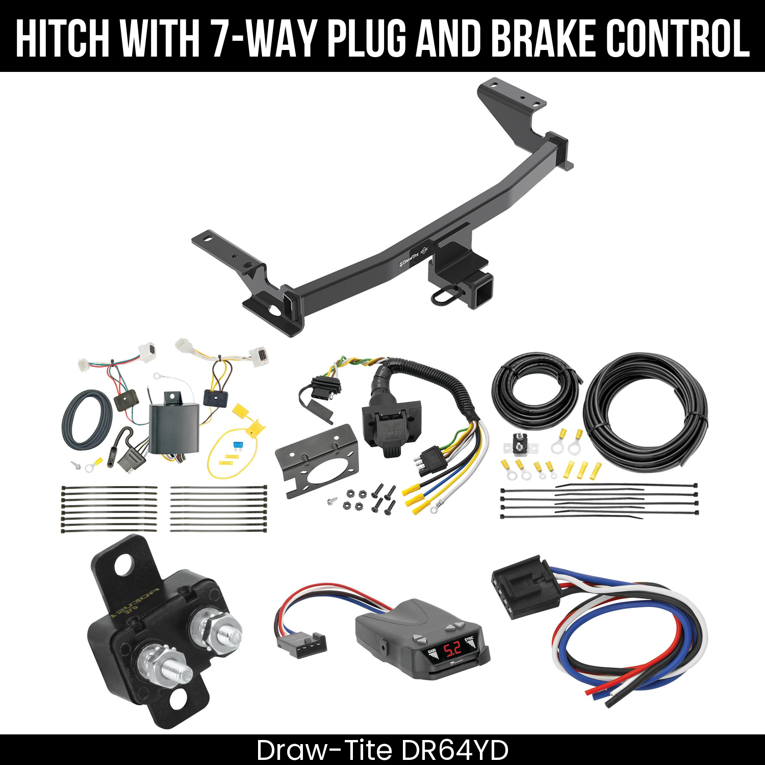 Trailer Hitch , 7-Way , Tekonsha Brakeman IV Brake Control