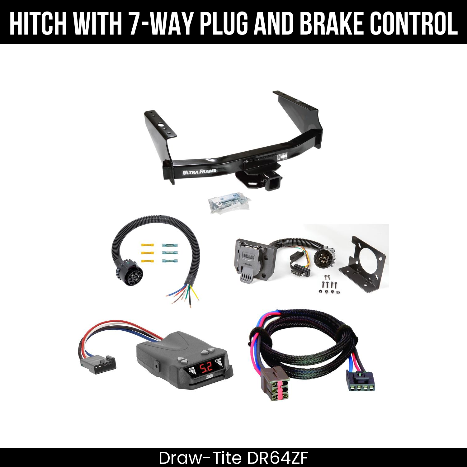 Trailer Hitch , 7-Way , Reese Brakeman IV Brake Control