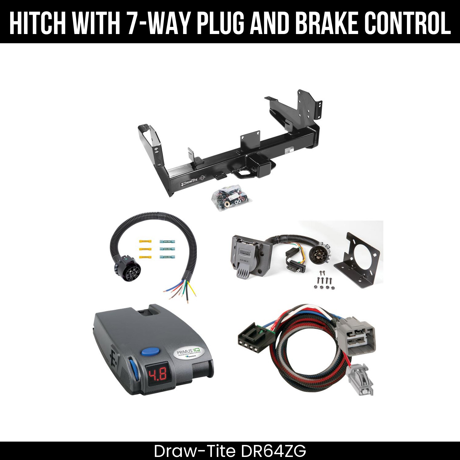 Trailer Hitch , 7-Way , Tekonsha Primus IQ Brake Control