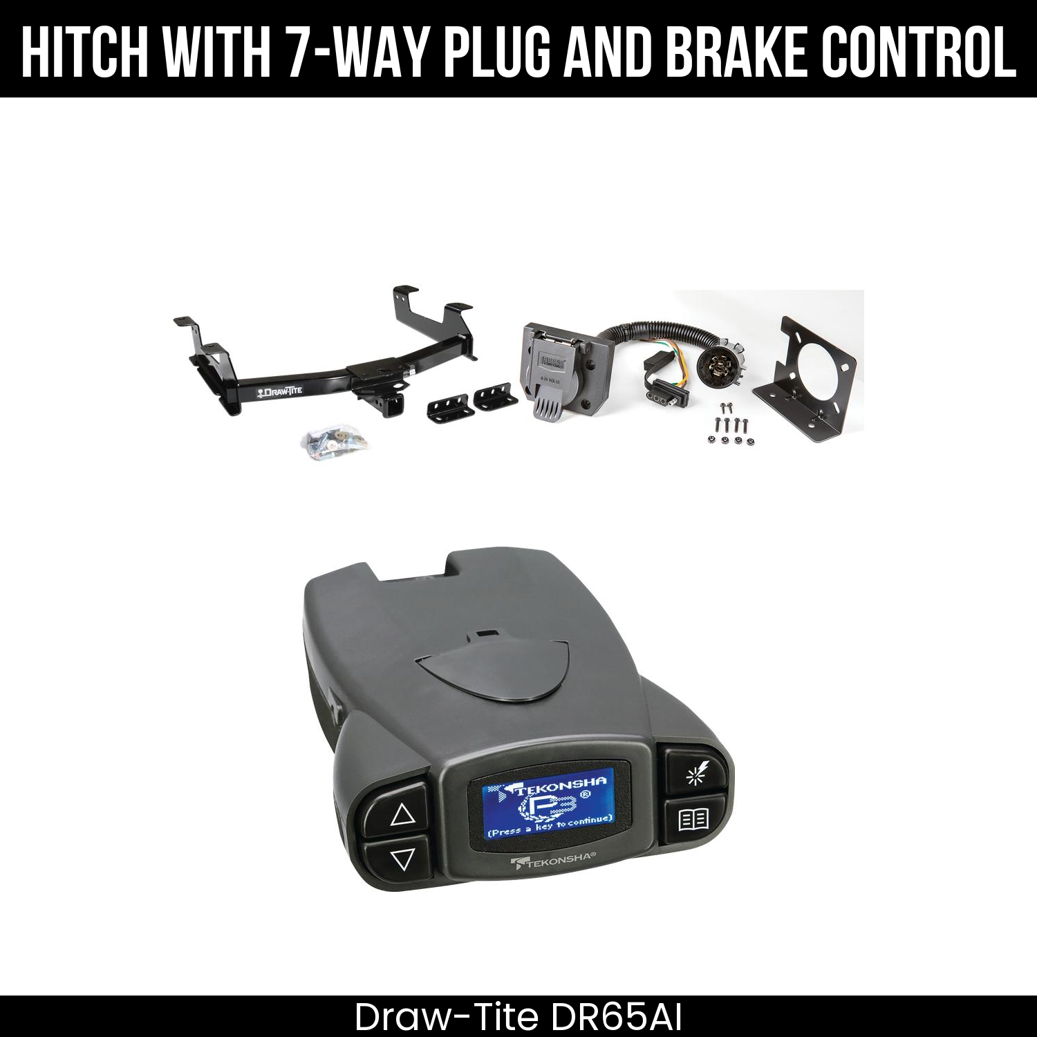 Trailer Hitch , 7-Way , Tekonsha Prodigy P3 Brake Control
