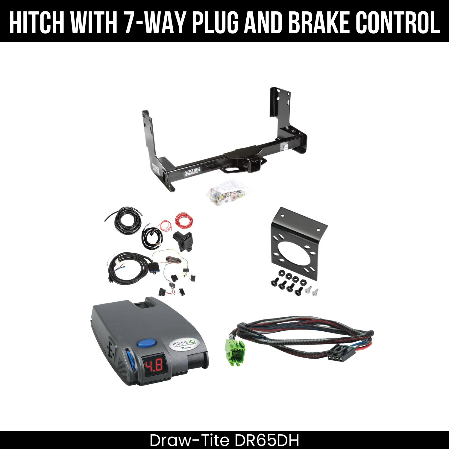 Trailer Hitch , 7-Way , Tekonsha Primus IQ Brake Control