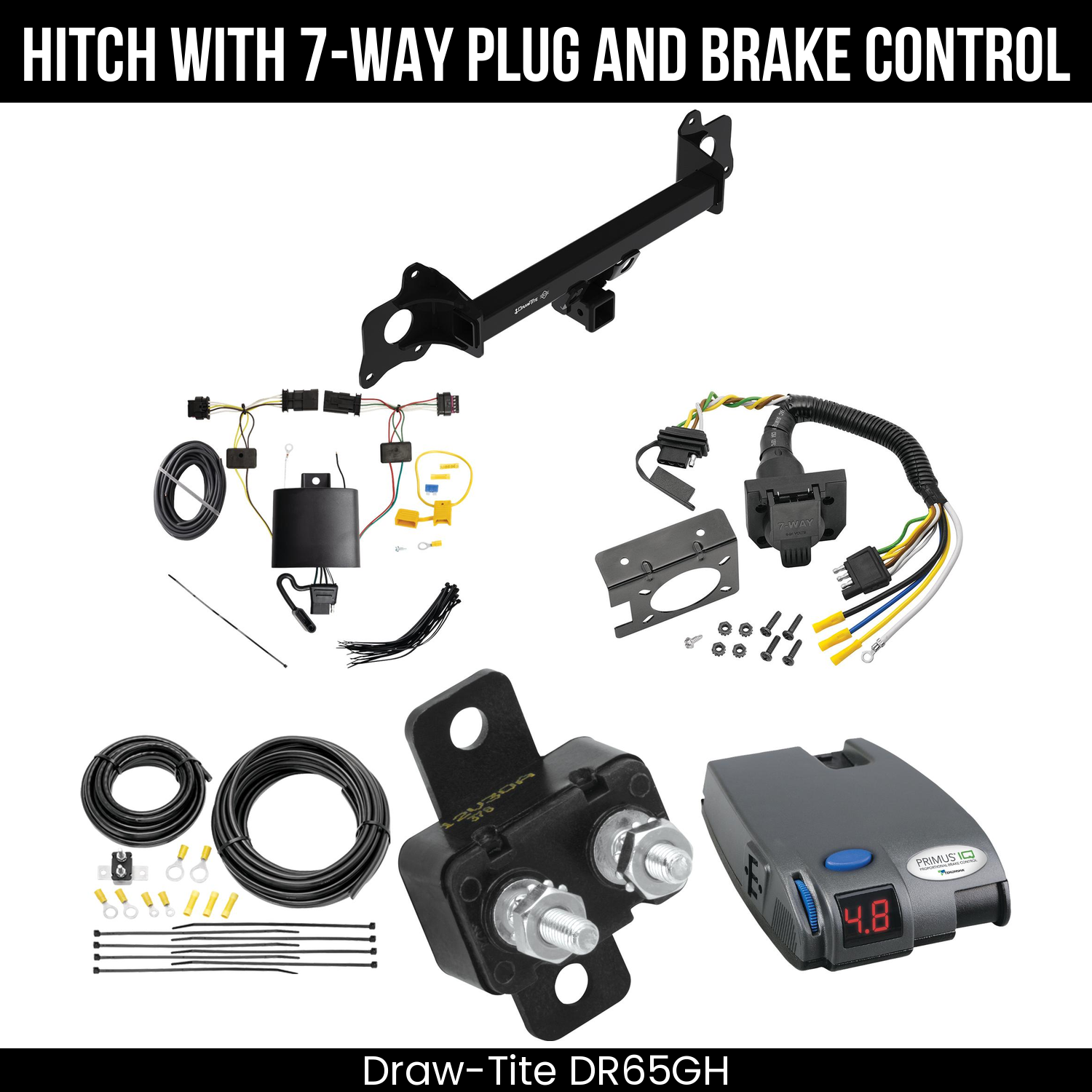 Trailer Hitch , 7-Way , Tekonsha Primus IQ Brake Control