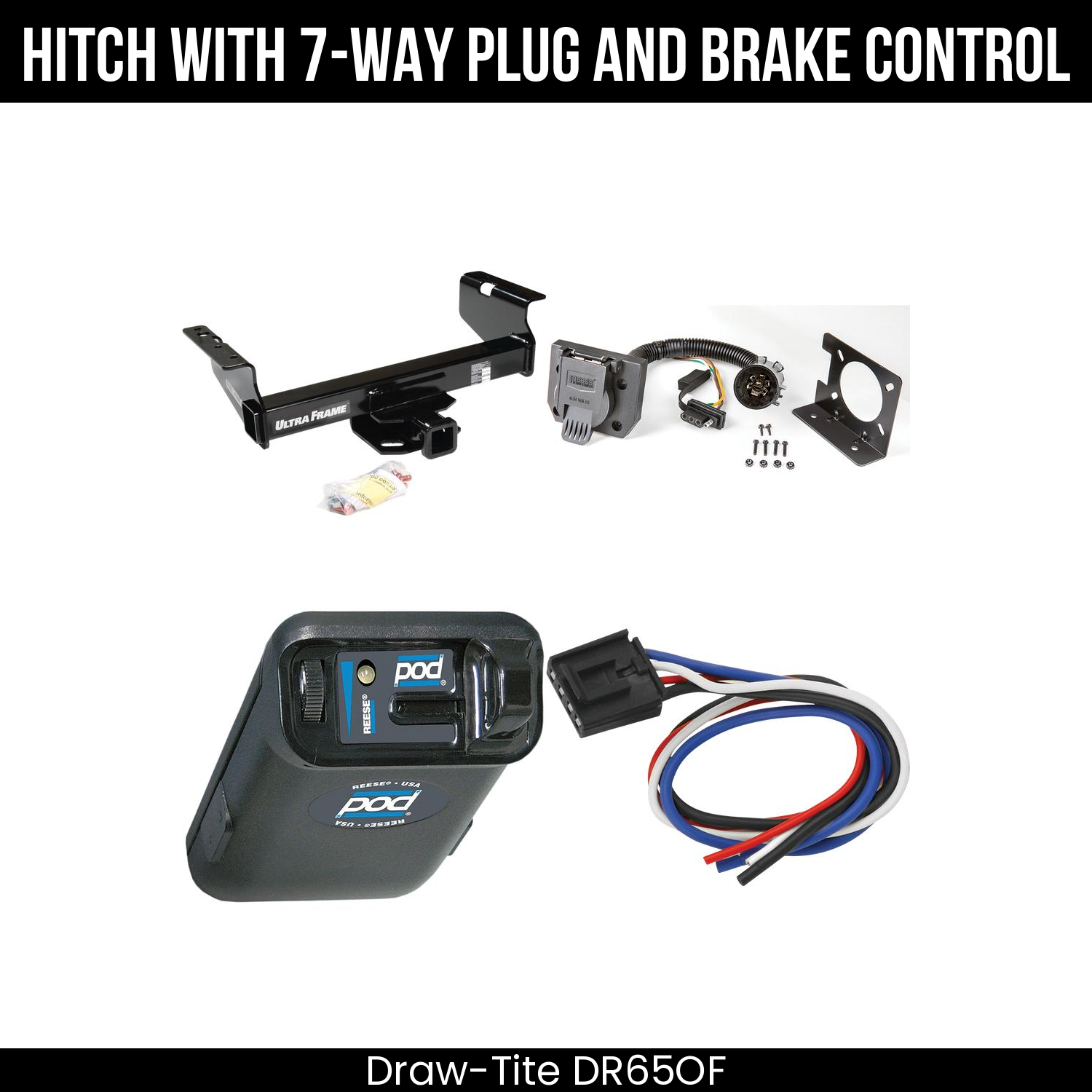 Trailer Hitch , 7-Way , Reese POD Brake Control