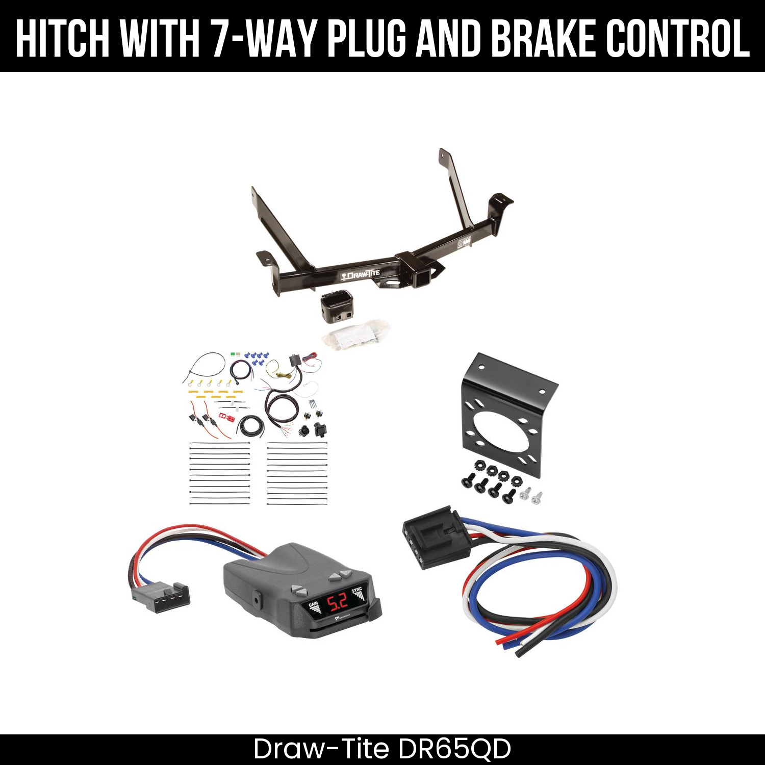 Trailer Hitch , 7-Way , Tekonsha Brakeman IV Brake Control