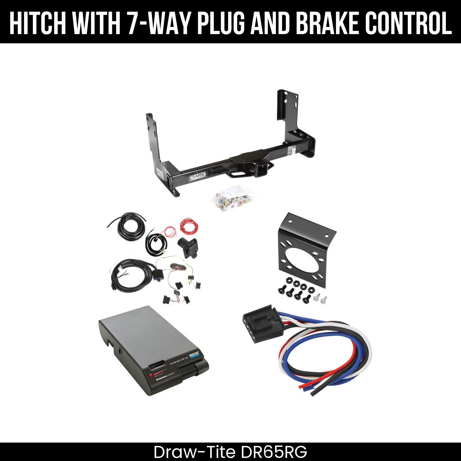 Trailer Hitch , 7-Way , Reese Brakeman Brake Control