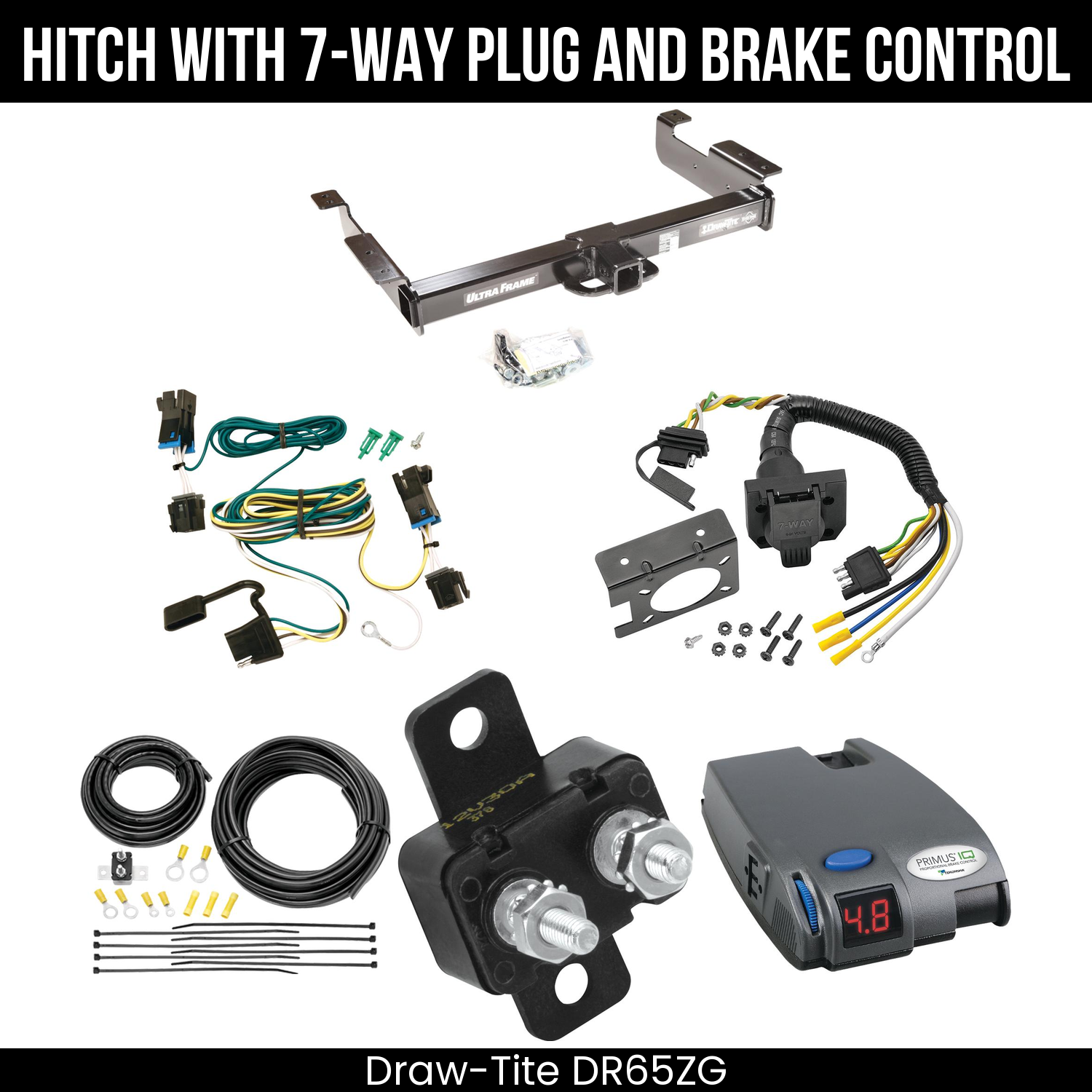 Trailer Hitch , 7-Way , Tekonsha Primus IQ Brake Control