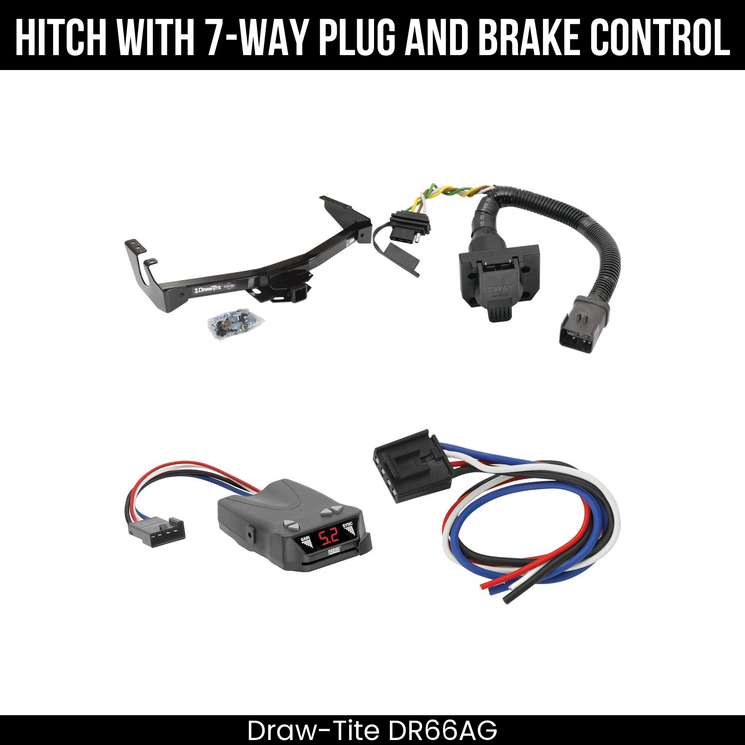 Trailer Hitch , 7-Way , Reese Brakeman IV Brake Control