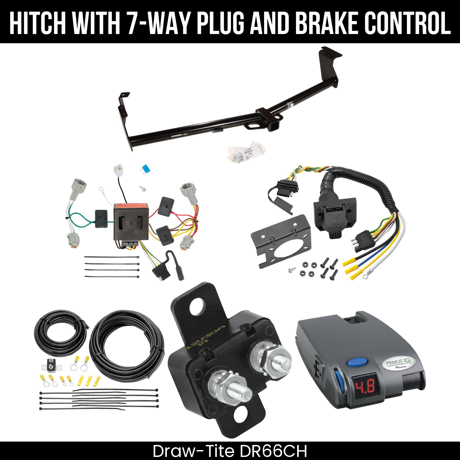 Trailer Hitch , 7-Way , Tekonsha Primus IQ Brake Control