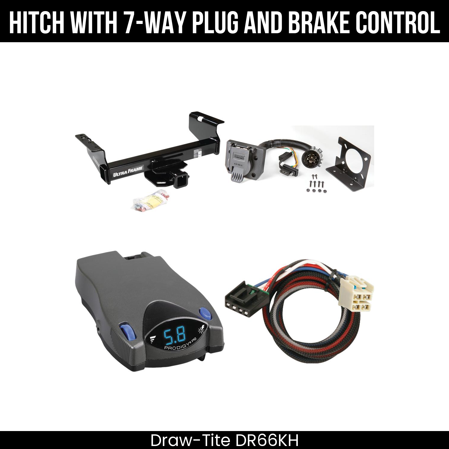 Trailer Hitch , 7-Way , Tekonsha Prodigy P2 Brake Control