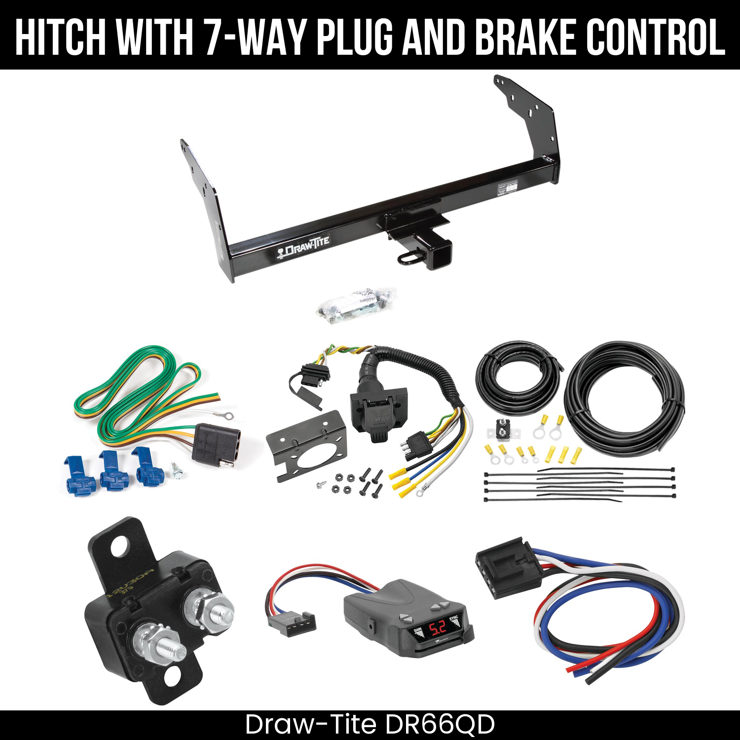 Trailer Hitch , 7-Way , Tekonsha Brakeman IV Brake Control