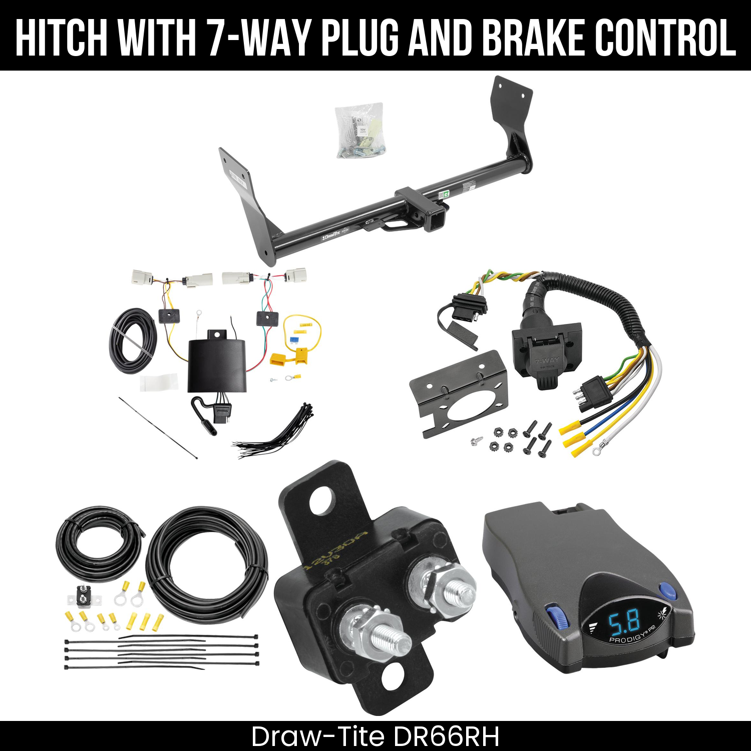 Trailer Hitch , 7-Way , Tekonsha Prodigy P2 Brake Control