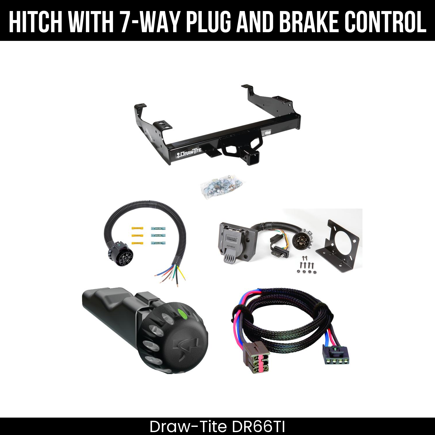 Draw Tite DR66TI Hitch With 7 Way Plug And Brake Control Bundle Featureimg