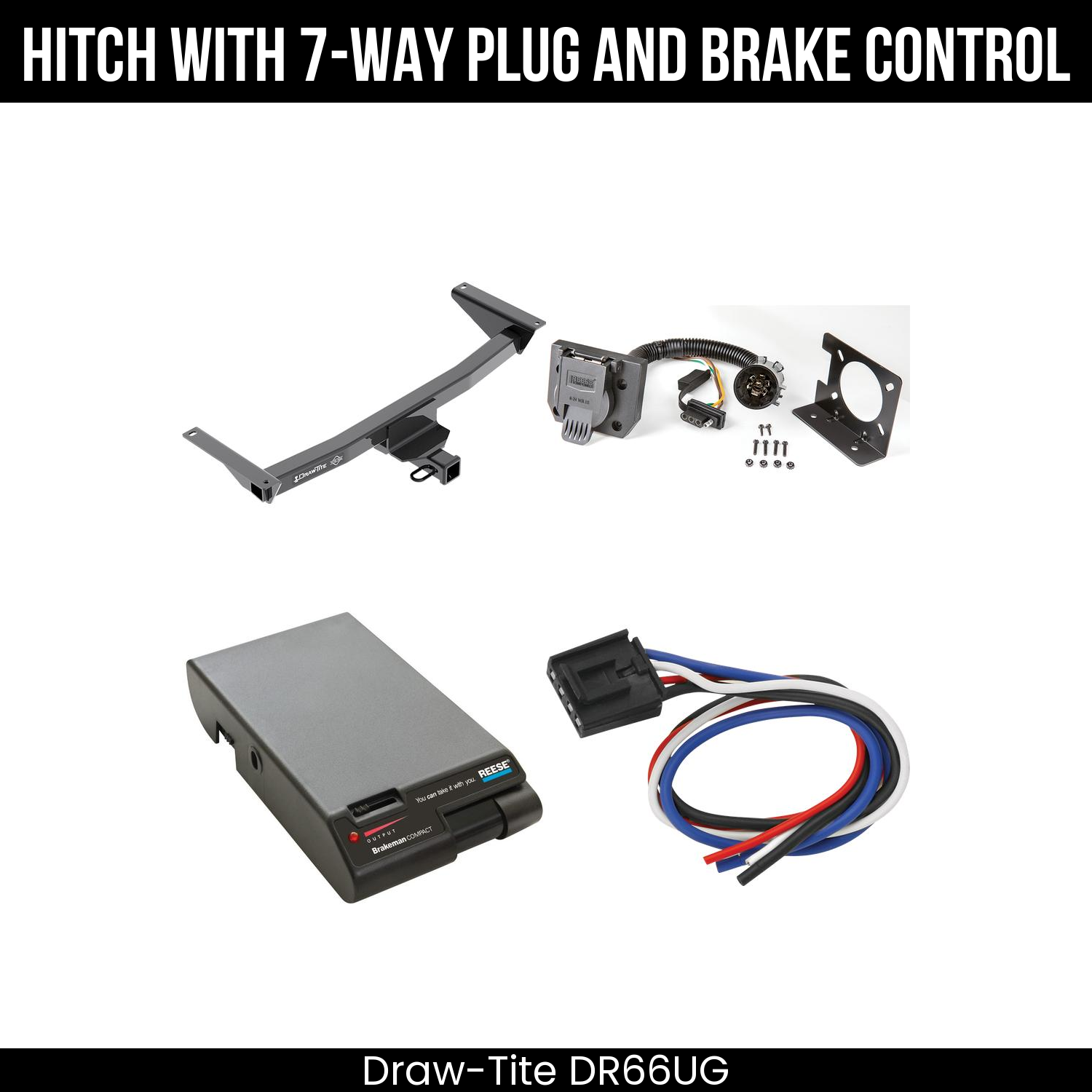 Trailer Hitch , 7-Way , Reese Brakeman Brake Control