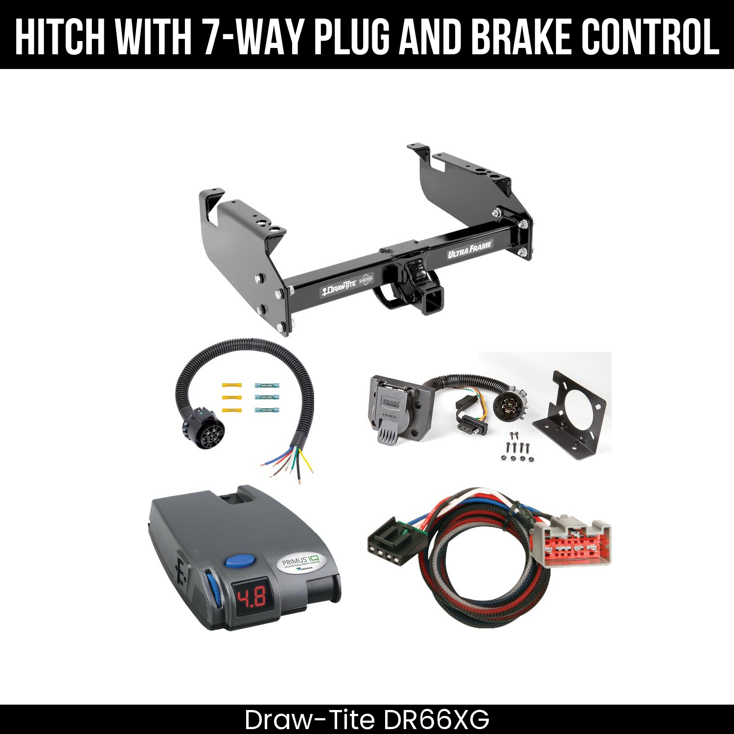 Trailer Hitch , 7-Way , Tekonsha Primus IQ Brake Control
