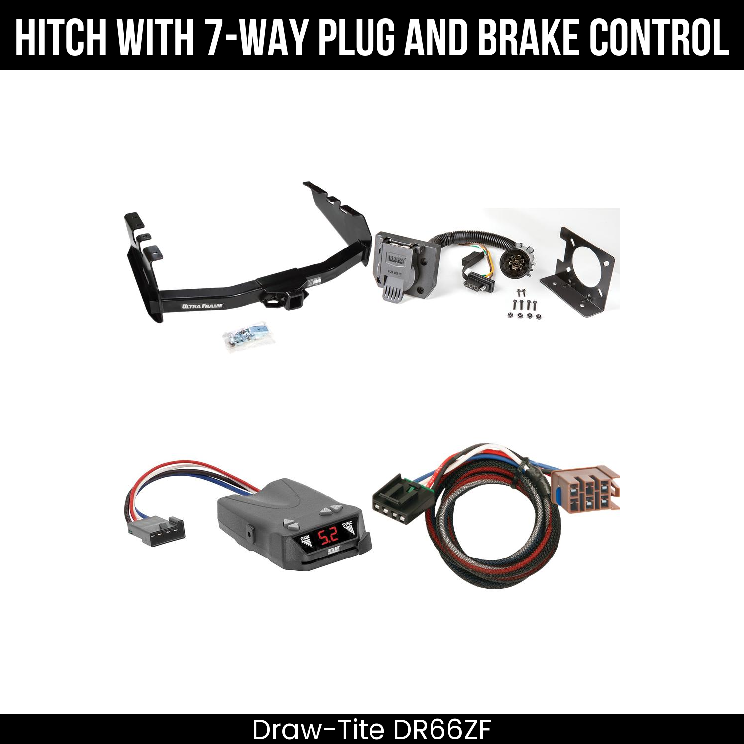 Trailer Hitch , 7-Way , Reese Brakeman IV Brake Control
