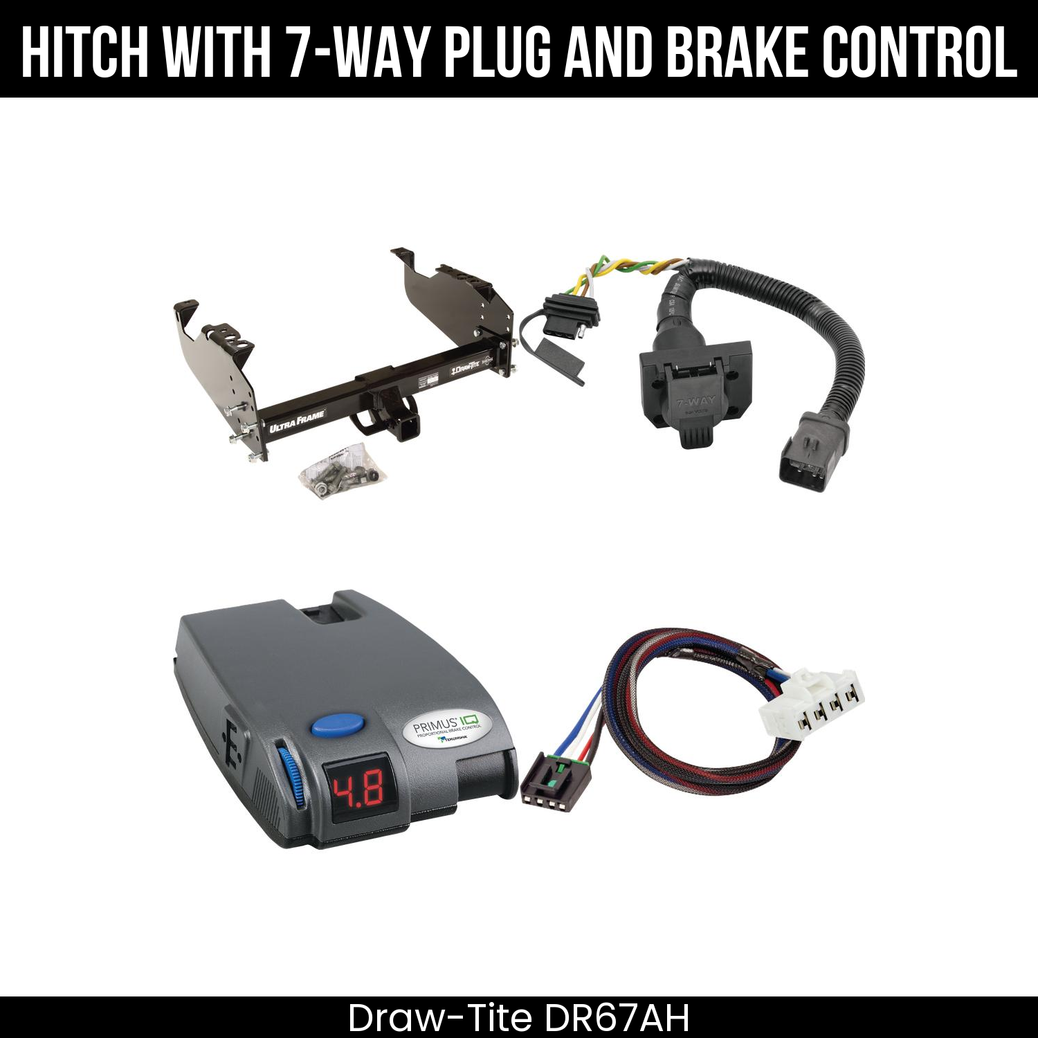 Trailer Hitch , 7-Way , Tekonsha Primus IQ Brake Control