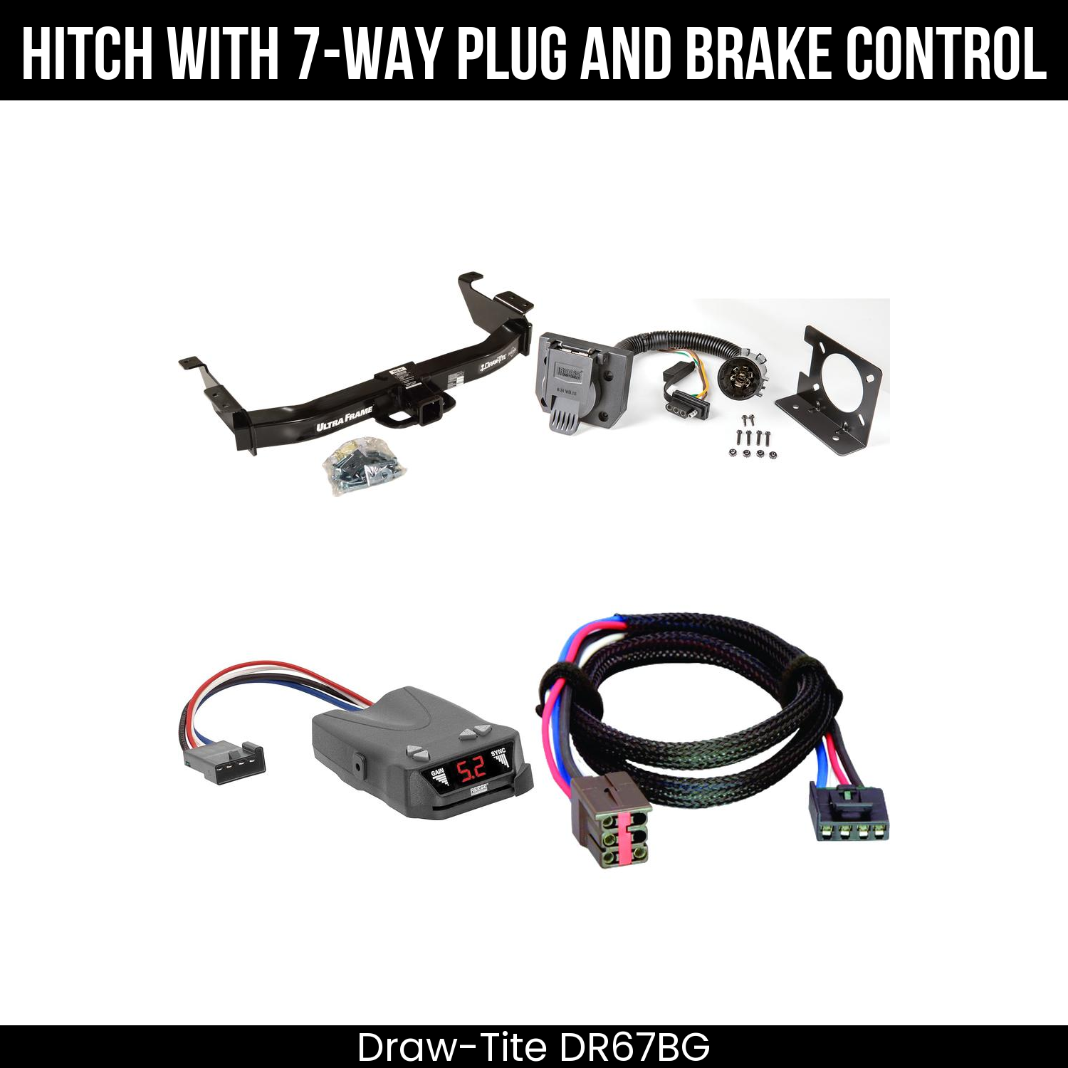 Trailer Hitch , 7-Way , Reese Brakeman IV Brake Control