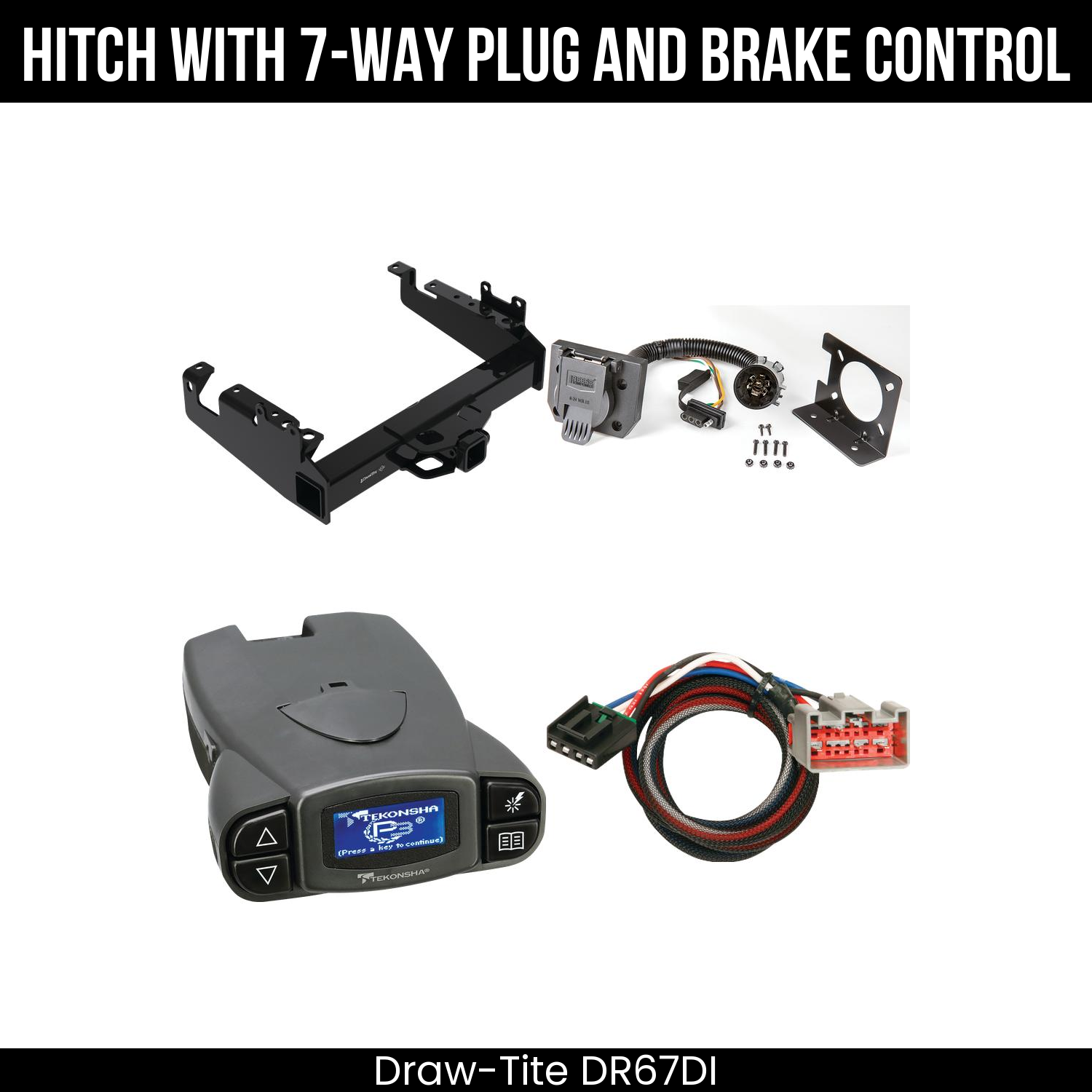 Trailer Hitch , 7-Way , Tekonsha Prodigy P3 Brake Control