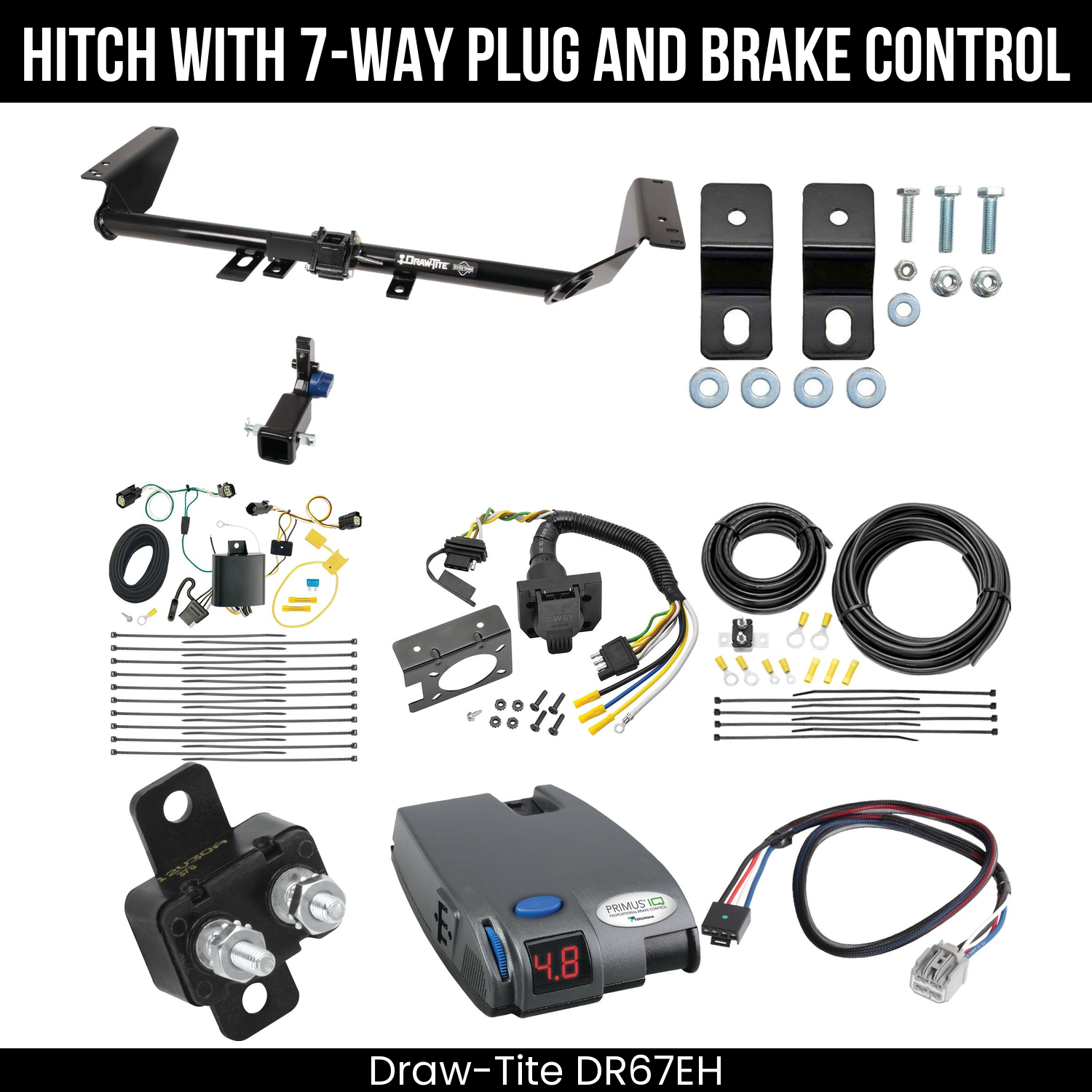 Trailer Hitch , 7-Way , Tekonsha Primus IQ Brake Control