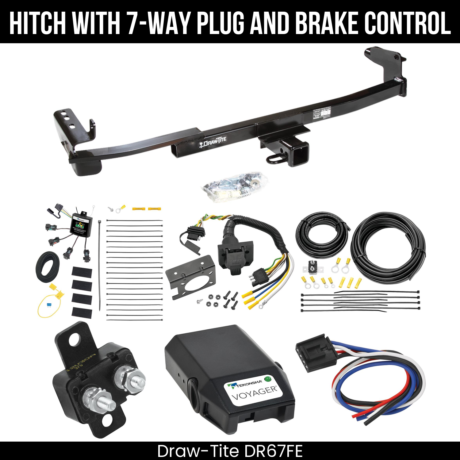 Trailer Hitch , 7-Way , Tekonsha Voyager Brake Control