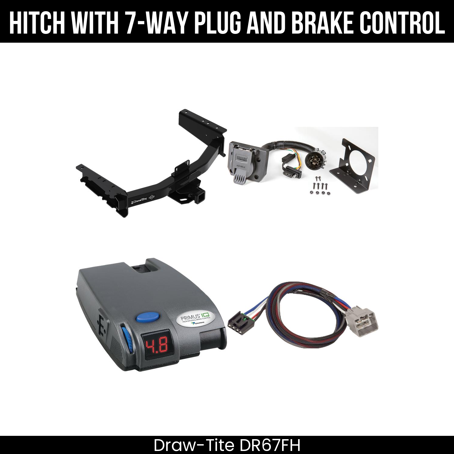 Trailer Hitch , 7-Way , Tekonsha Primus IQ Brake Control